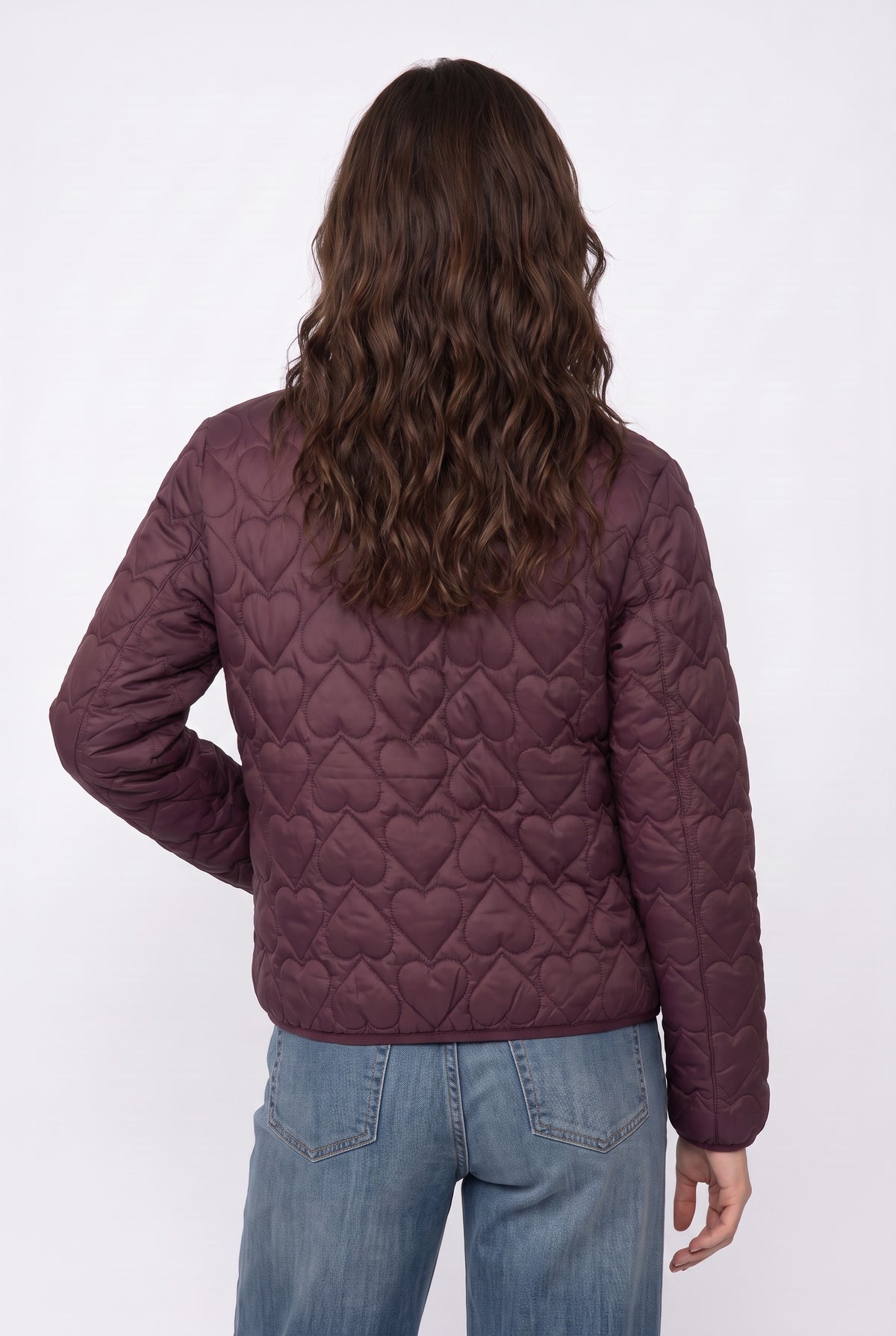 Purple Heart Quilted Bomber Jacket
