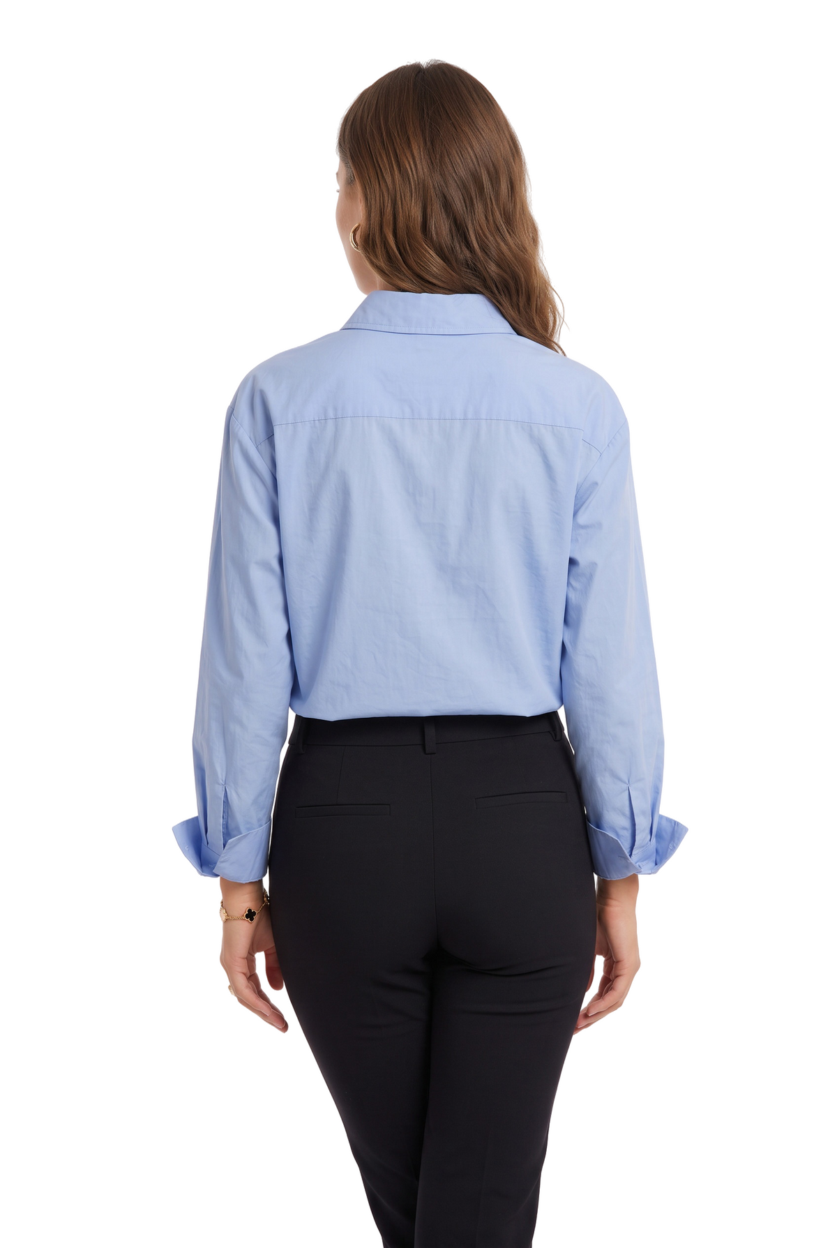 Blue Relaxed Fit Button-Down Shirt