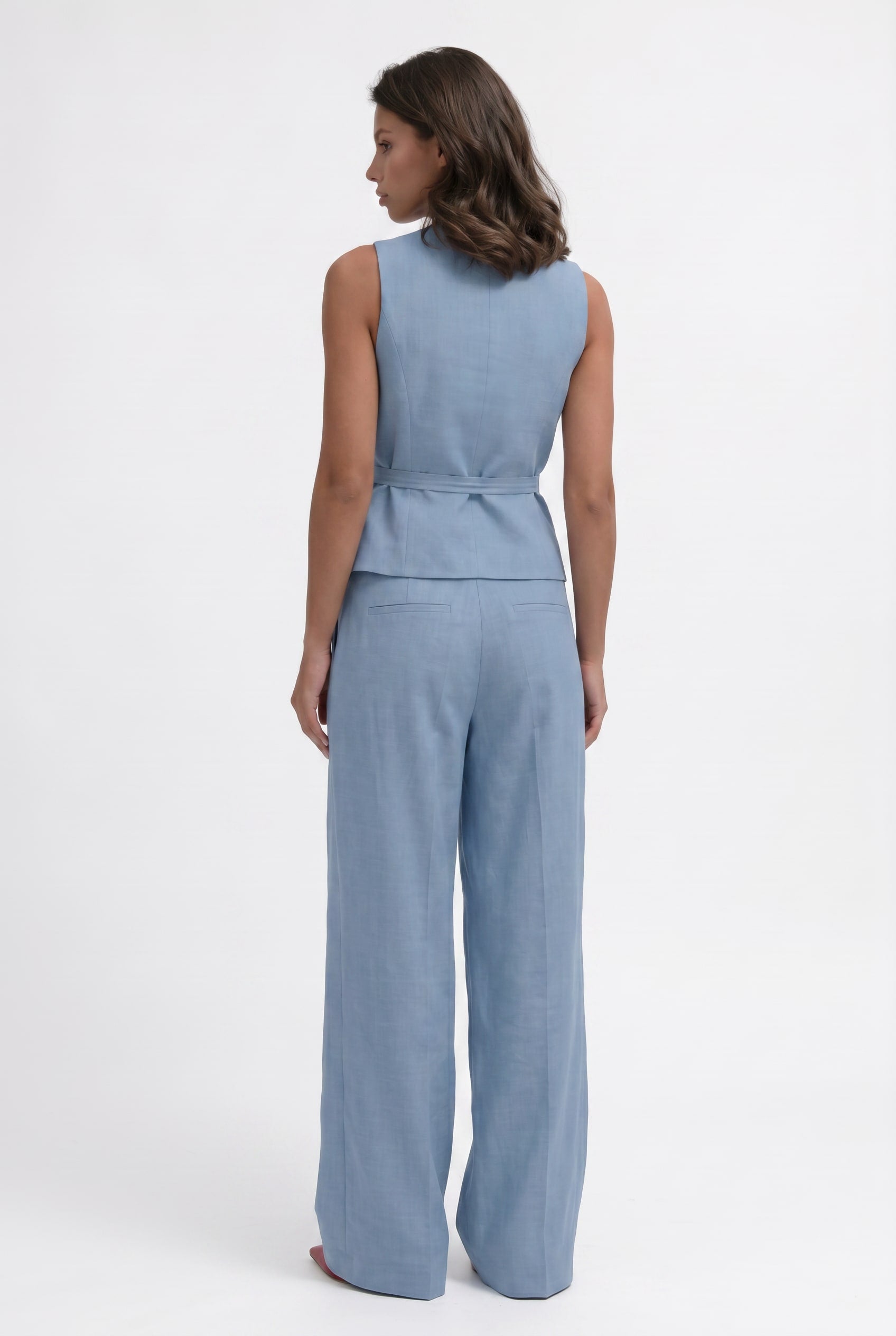 Powder Blue Wrap Front Co-ord Set