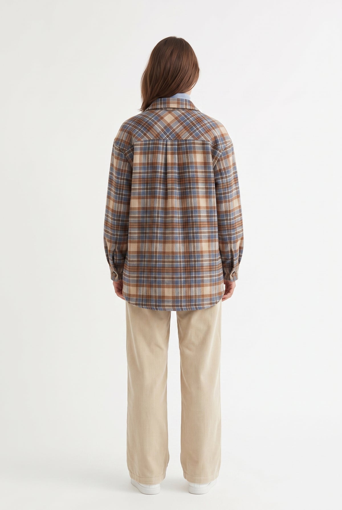 Plaid Oversized Flannel Shirt Jacket