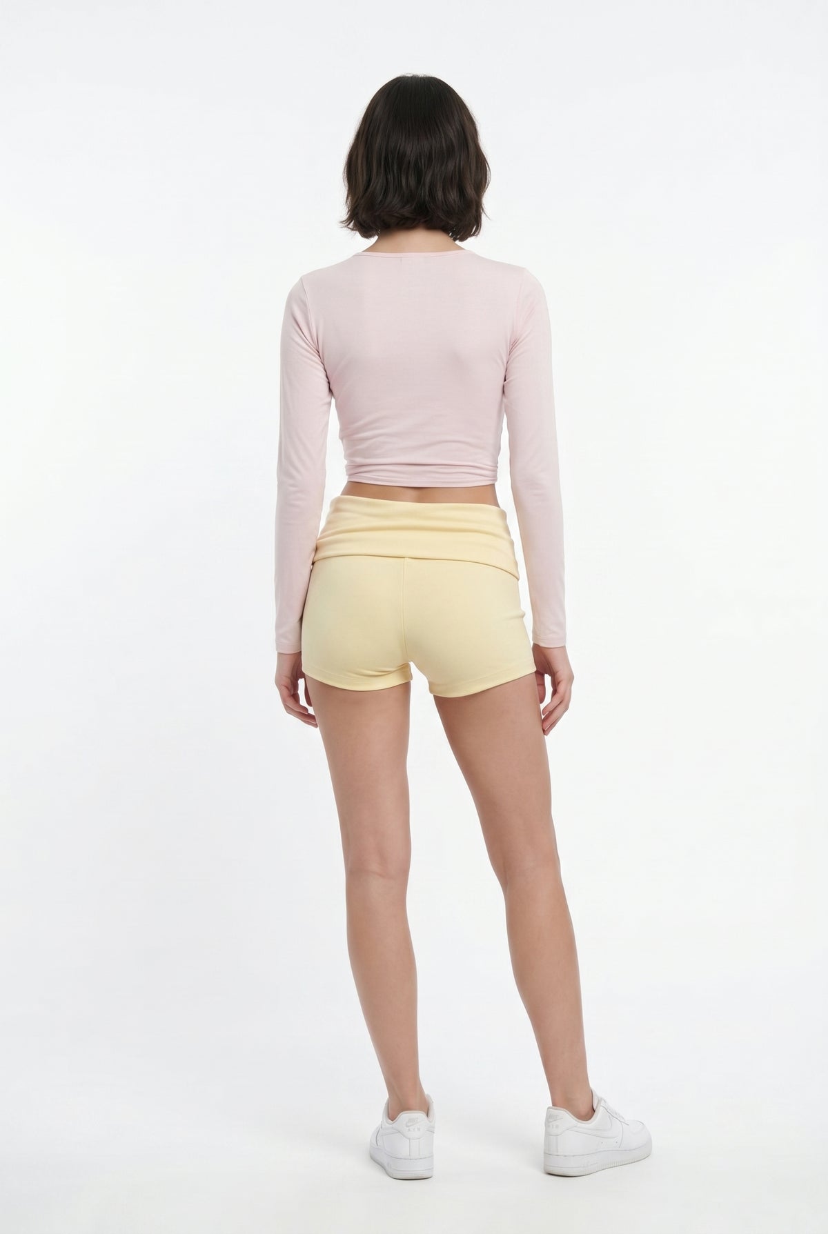 Yellow Active Mini Bike Shorts