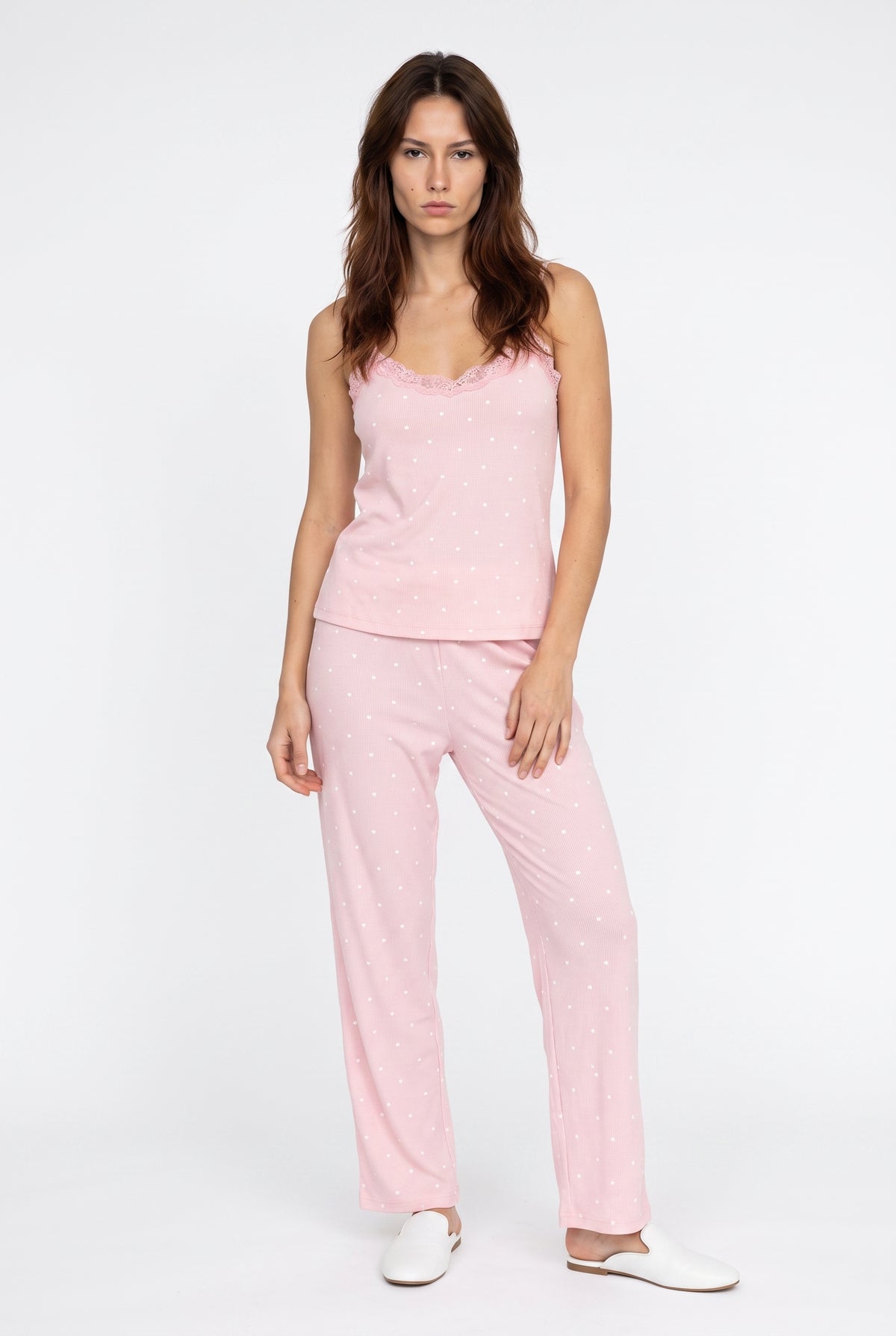 Pink Polka Dot Pyjama Set