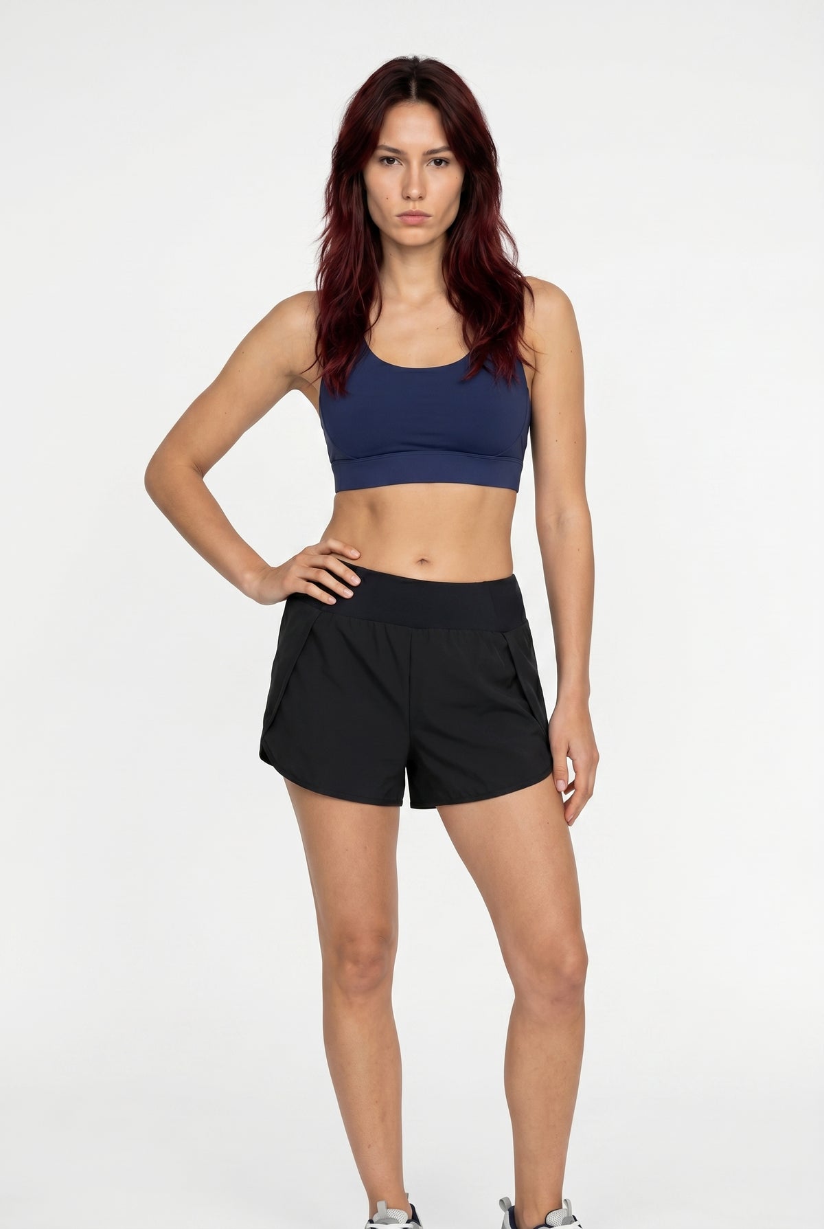 Black Active Running Shorts Women
