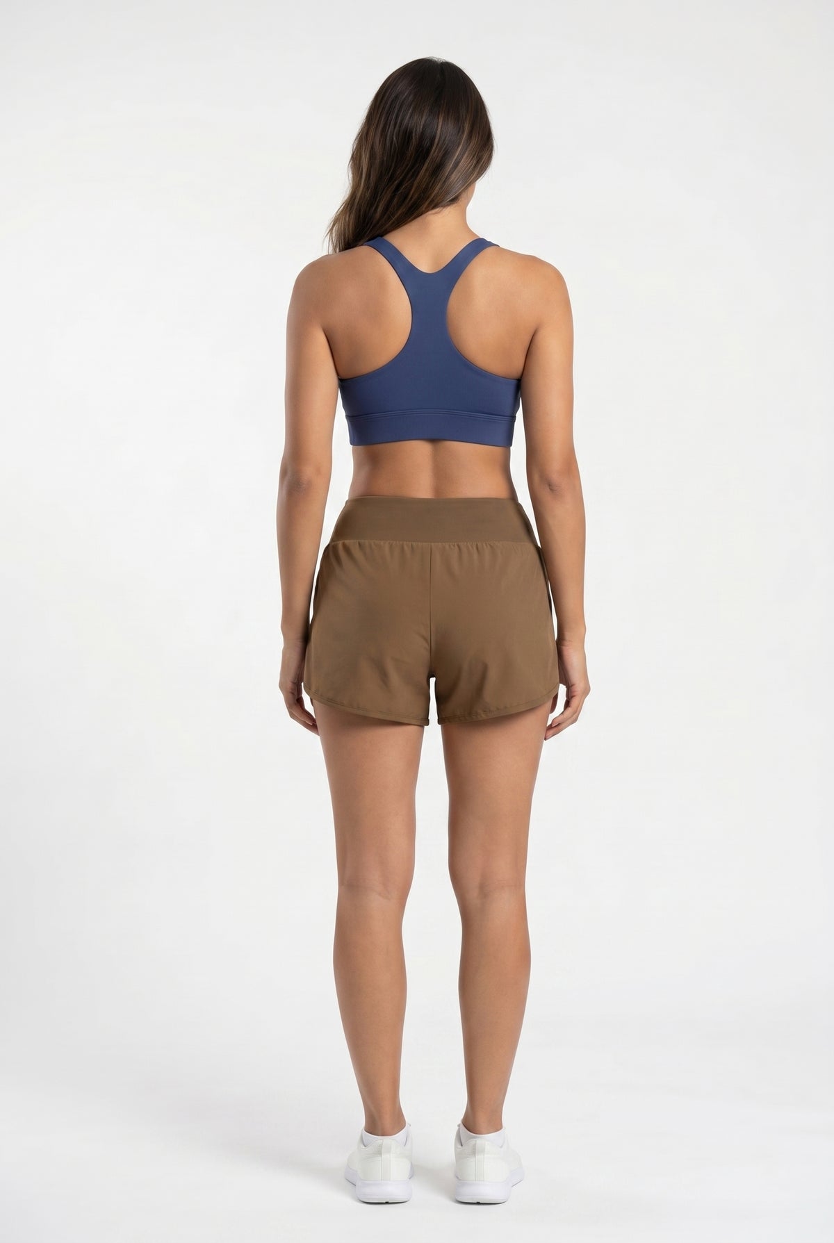 Brown Relaxed Fit Running Shorts