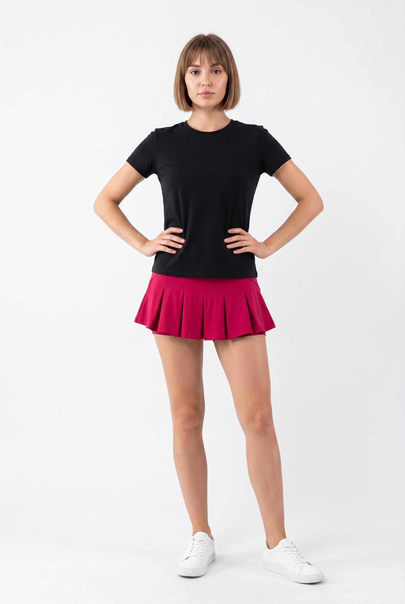 Black Crew Neck Performance Tee