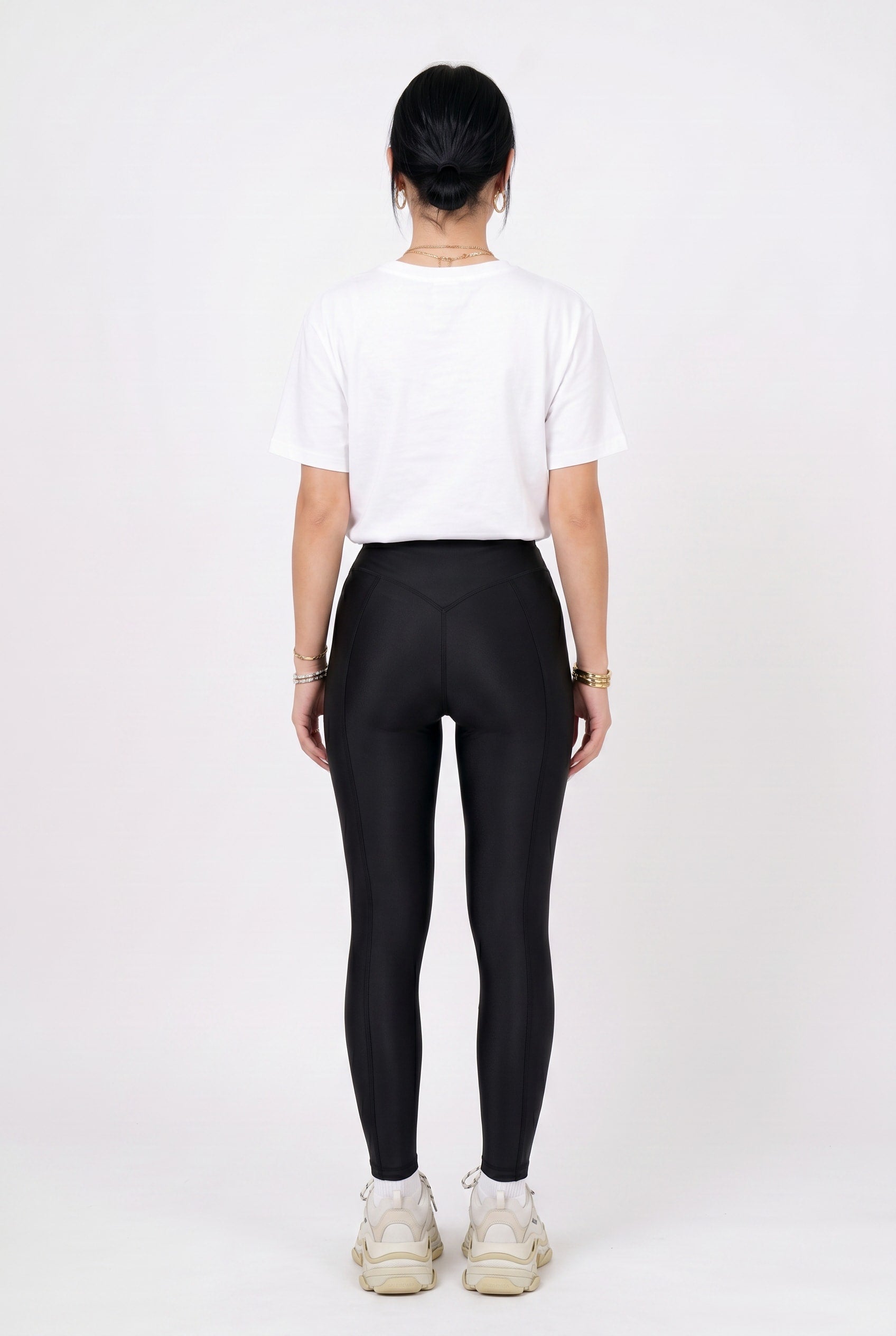 Black High-Shine Performance Leggings