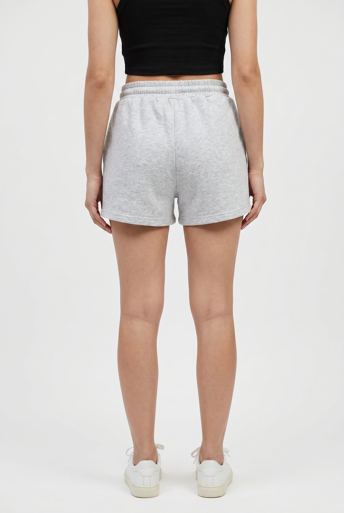 Gray Relaxed Fleece Sweat Shorts
