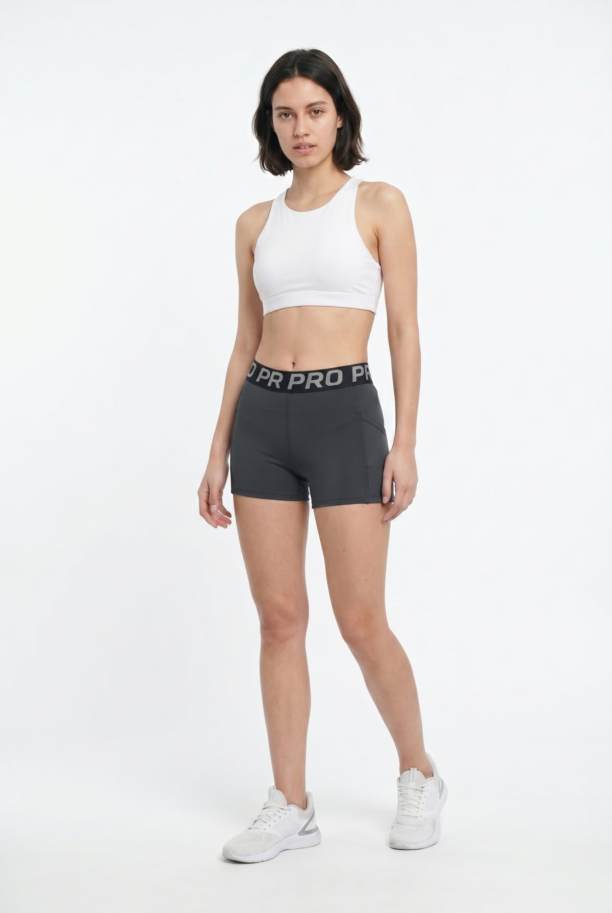 Gray Pro Active Bike Shorts
