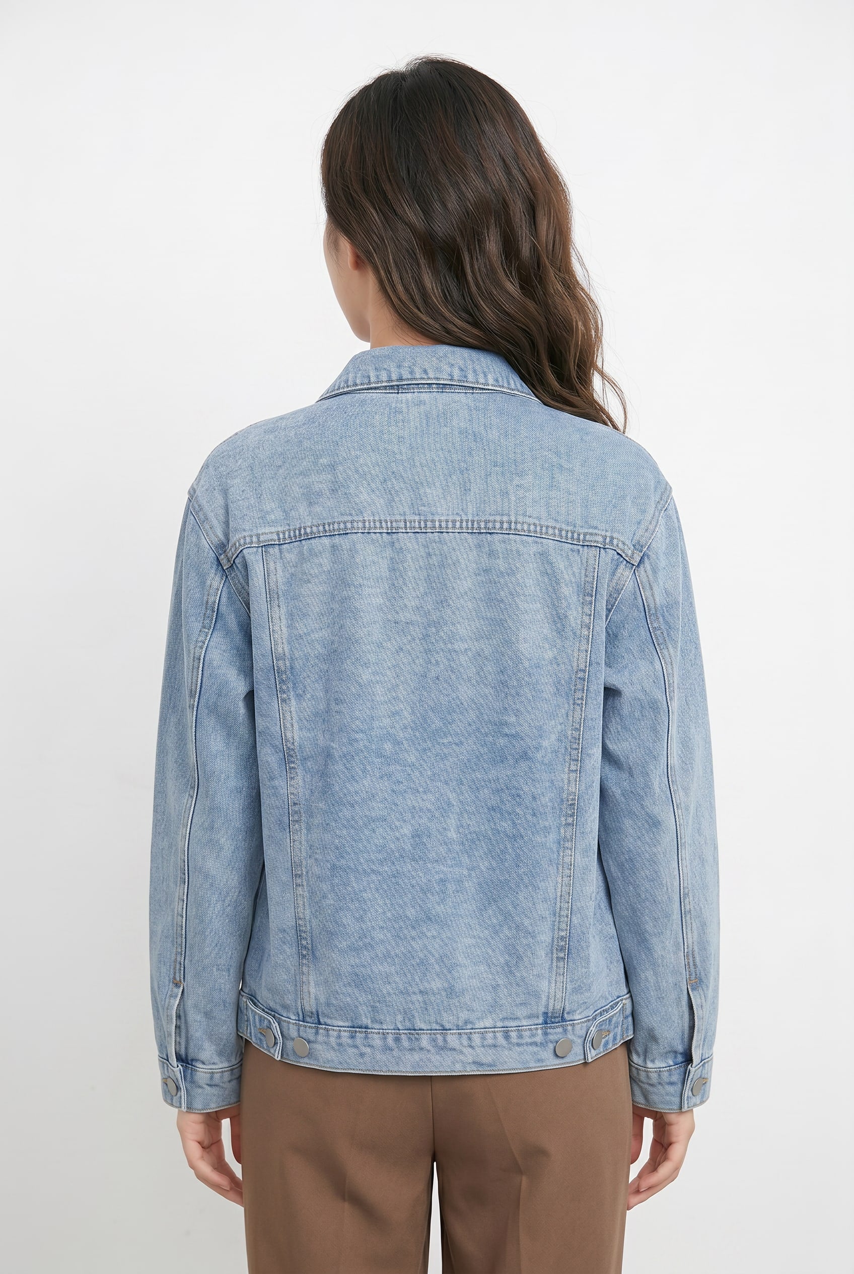 Light Wash Oversized Denim Jacket