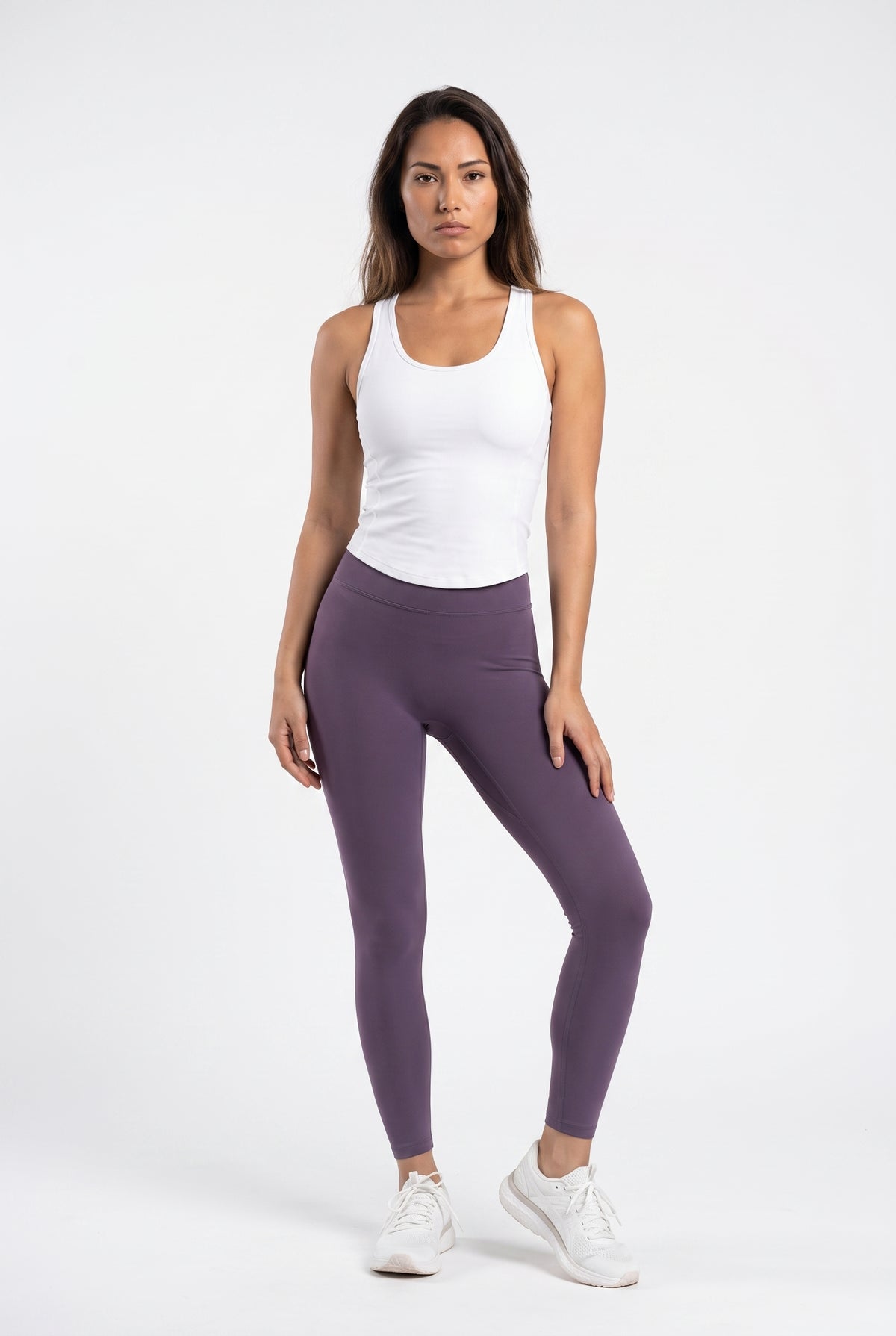 Purple High Waist Active Leggings
