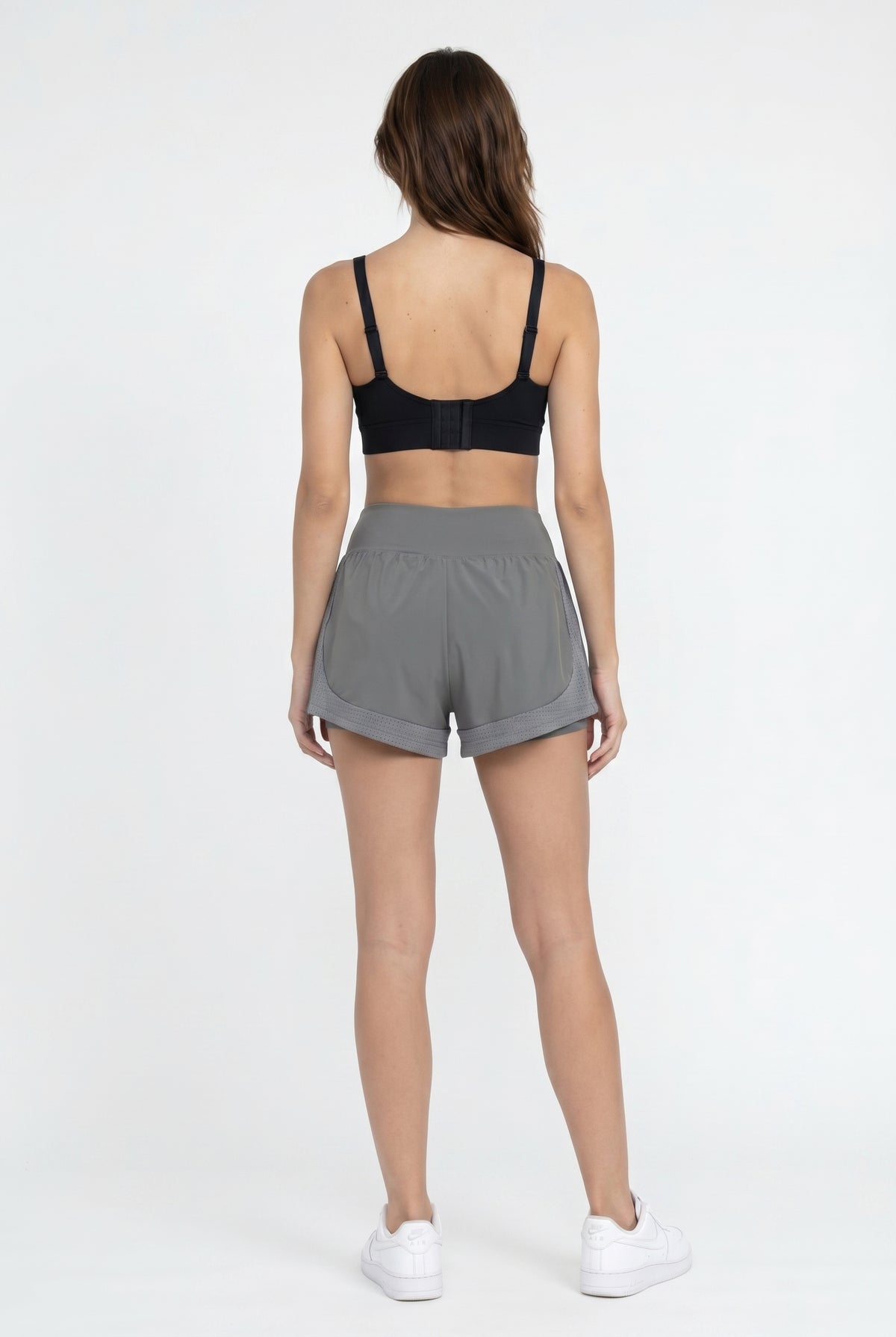 Gray Active Running Shorts