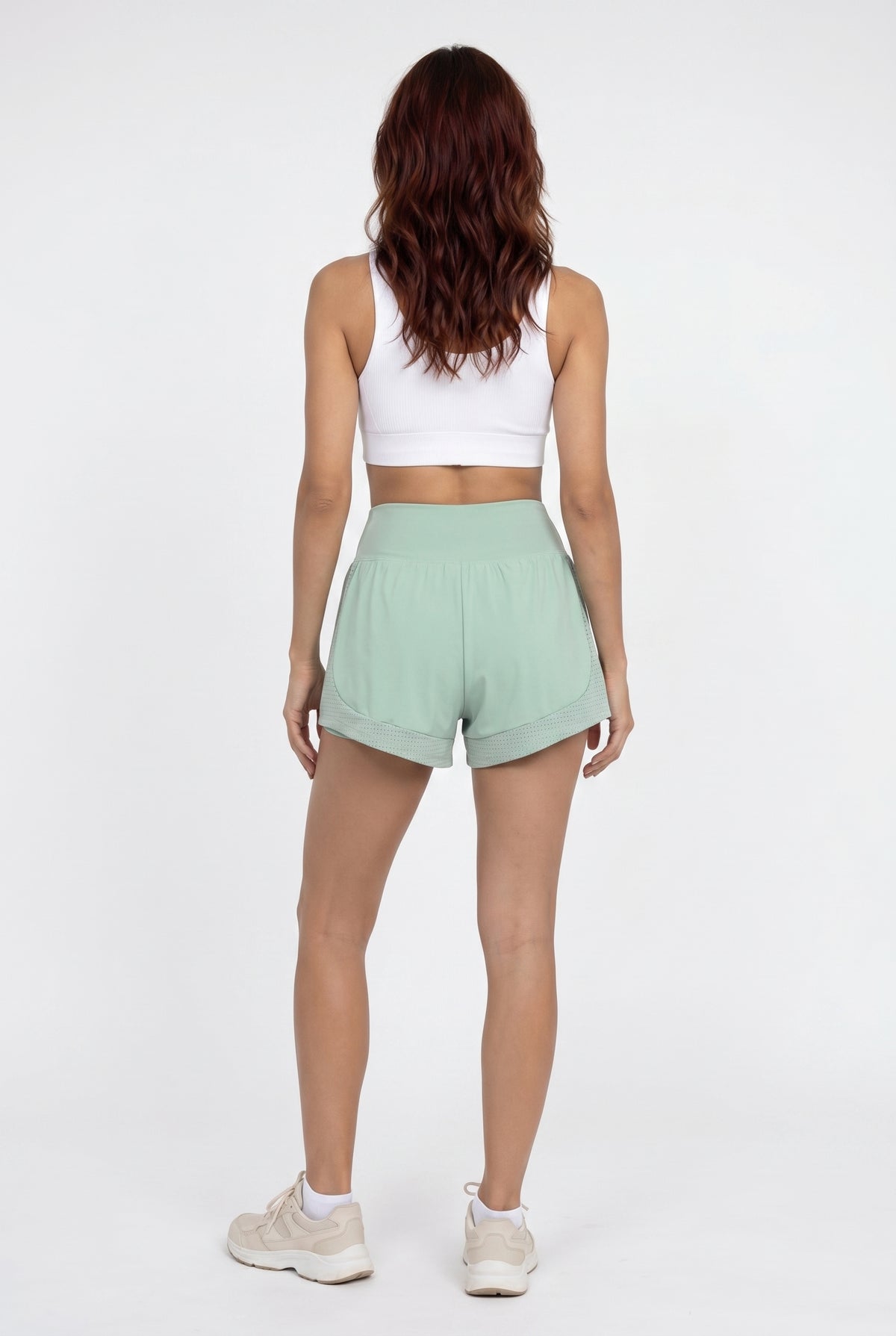 Mint Green Active Flow Shorts