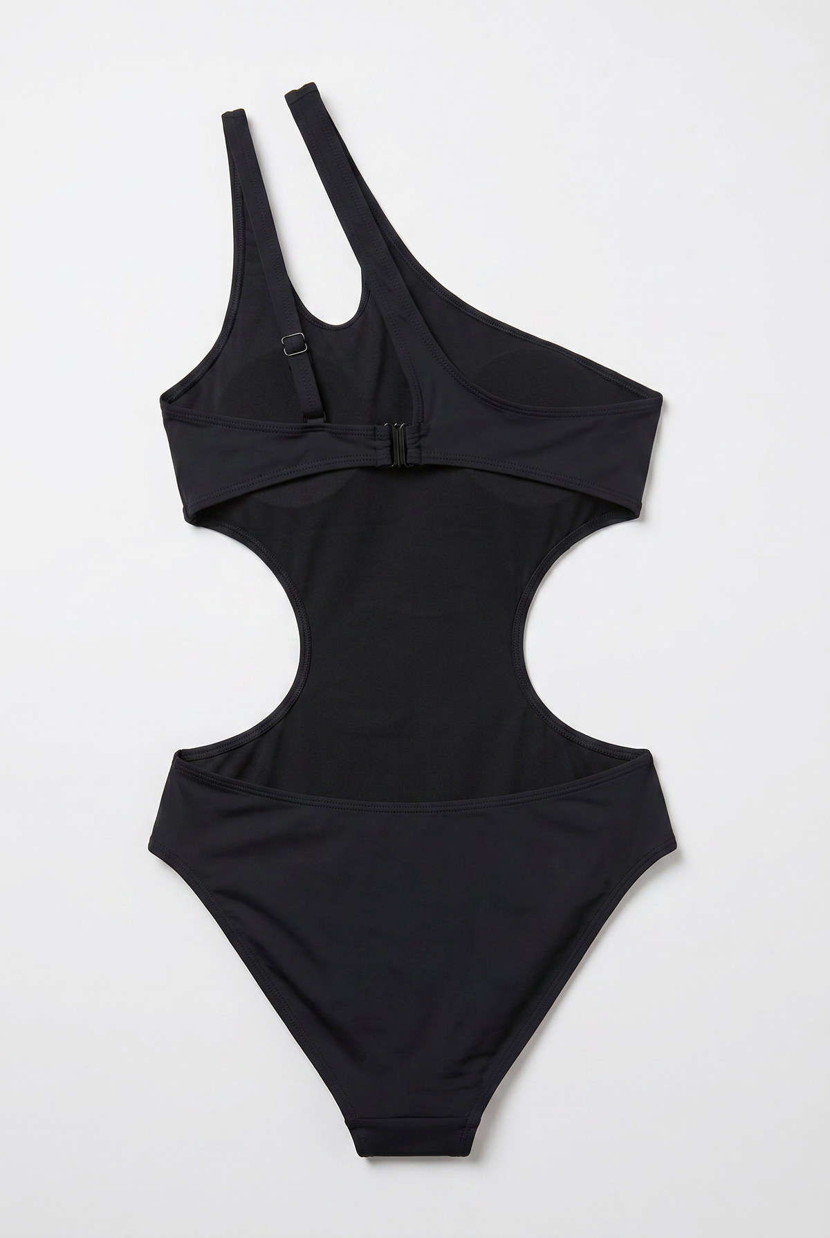 Black Cut-Out One-Piece Swimsuit