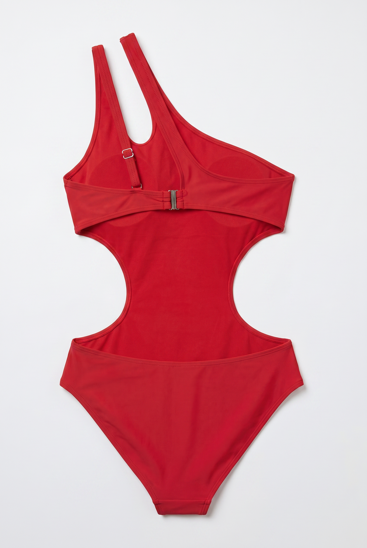 Red Cut-Out One-Piece Swimsuit