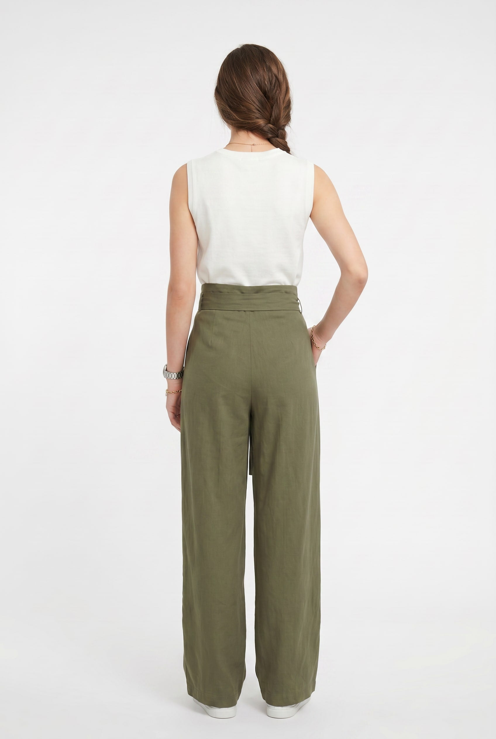 Olive Green Wide Leg Co-ord Set