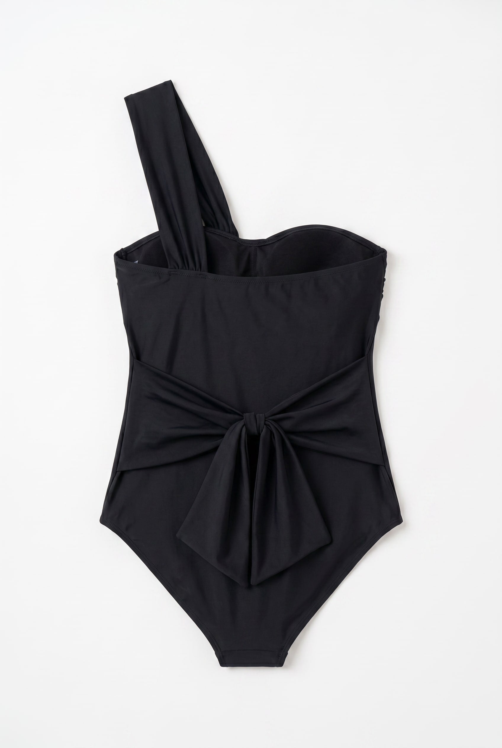 Black Convertible Strap Bow Front Bodysuit