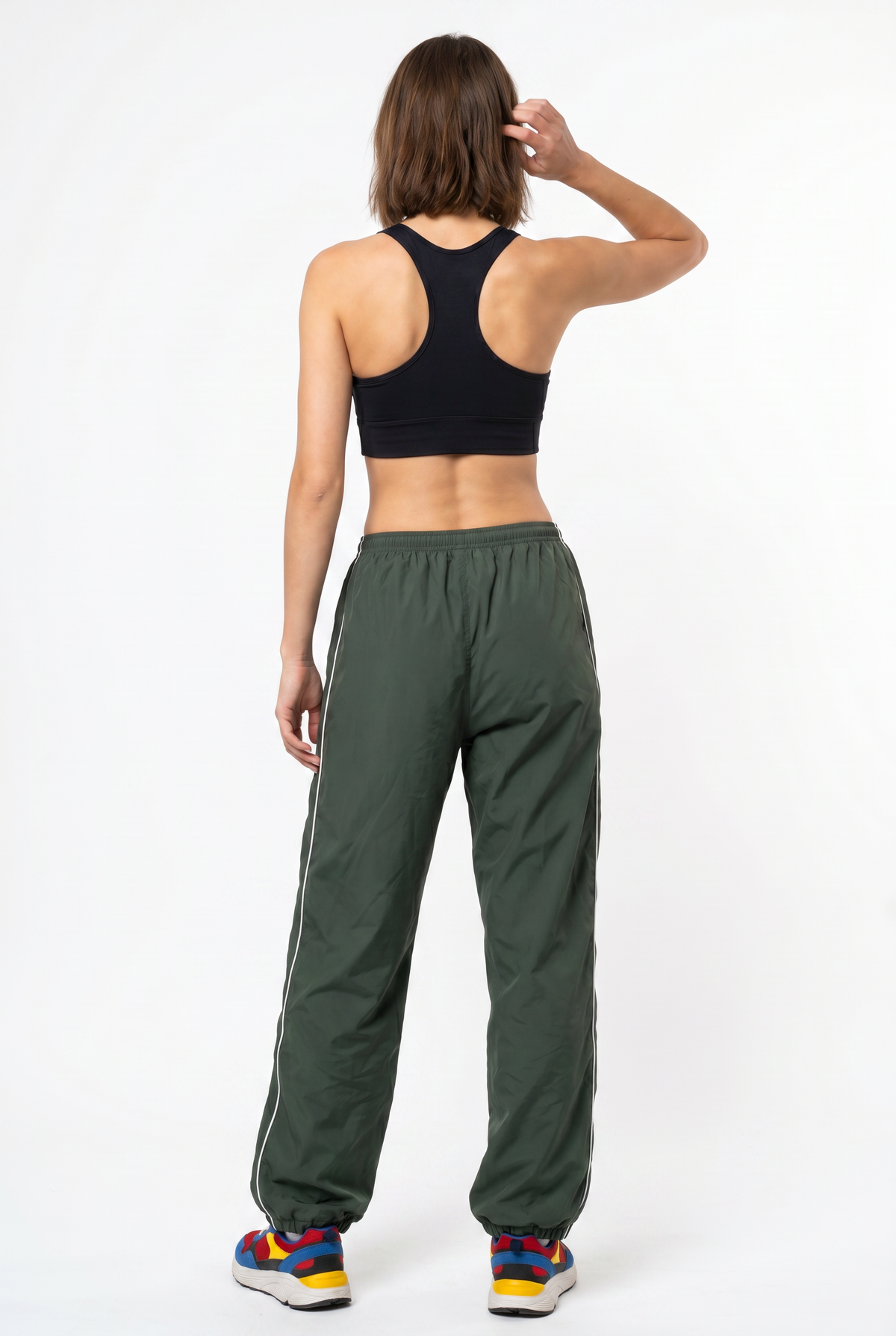 Forest Green Relaxed Track Pants