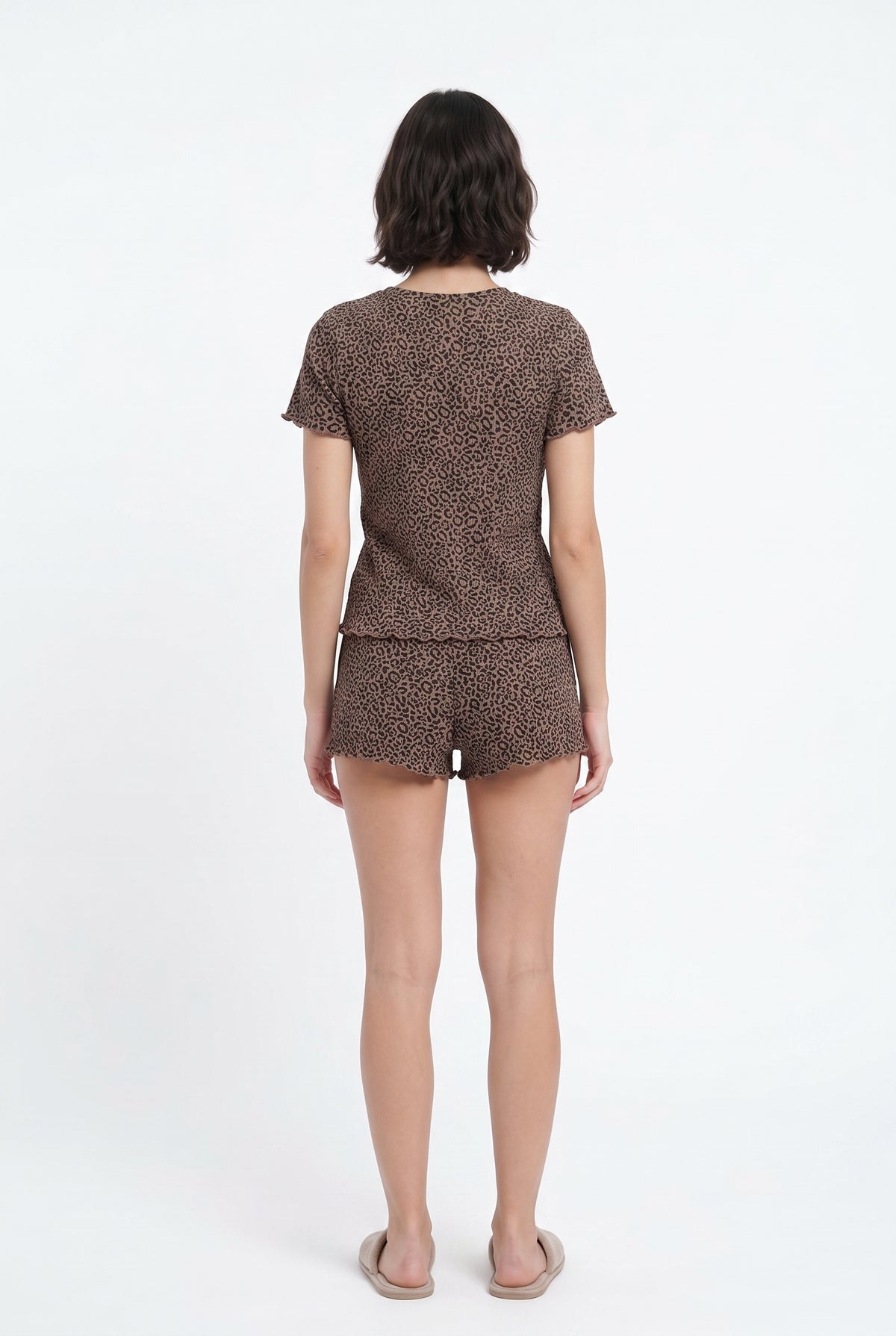 Animal Print Leopard Sleepwear Set
