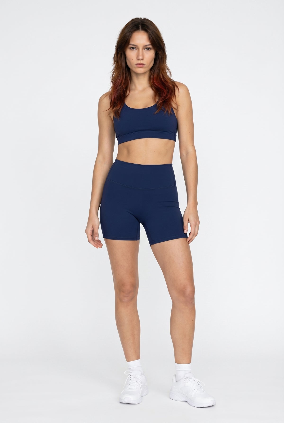 Navy Active Bike Shorts Set