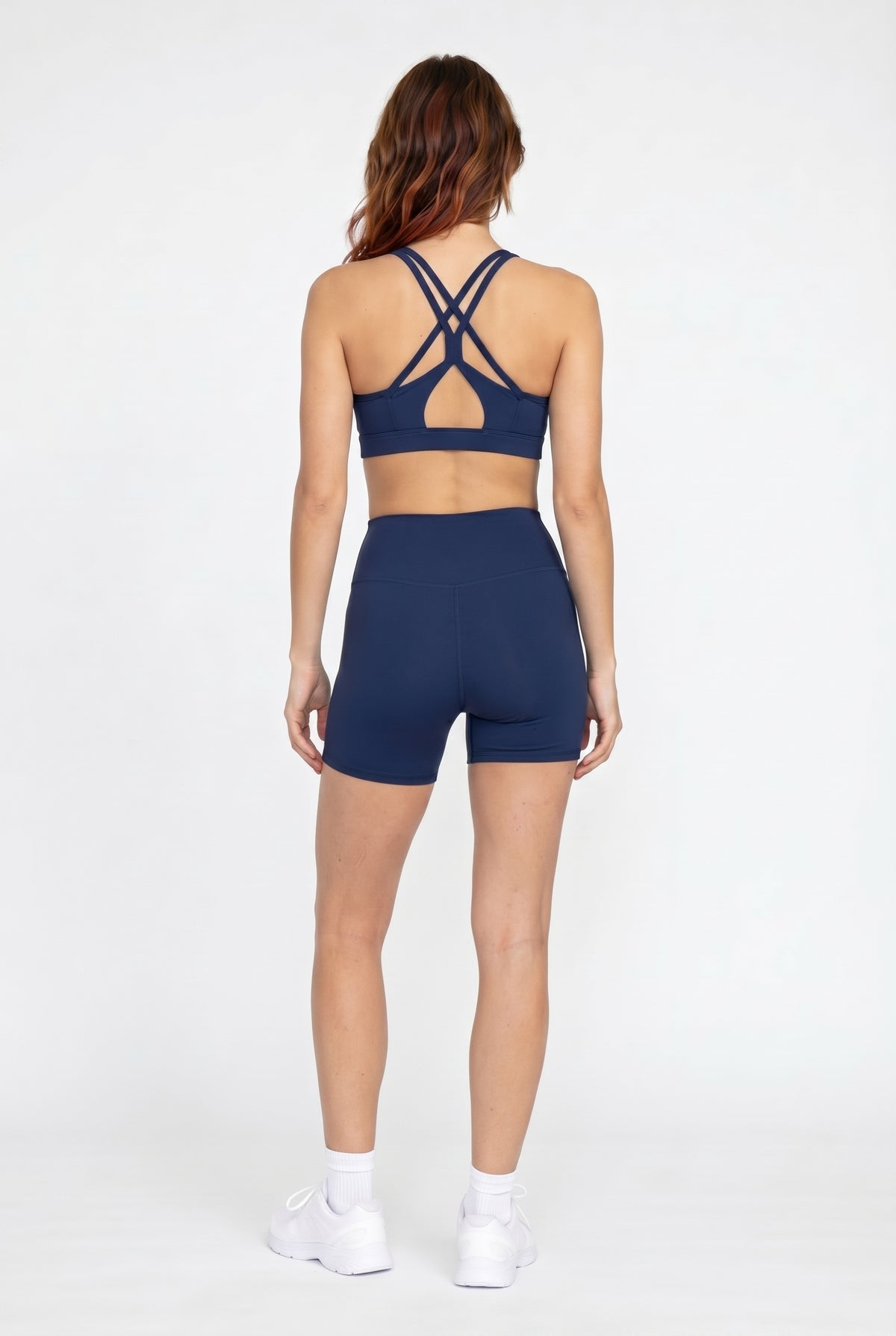 Navy Active Bike Shorts Set