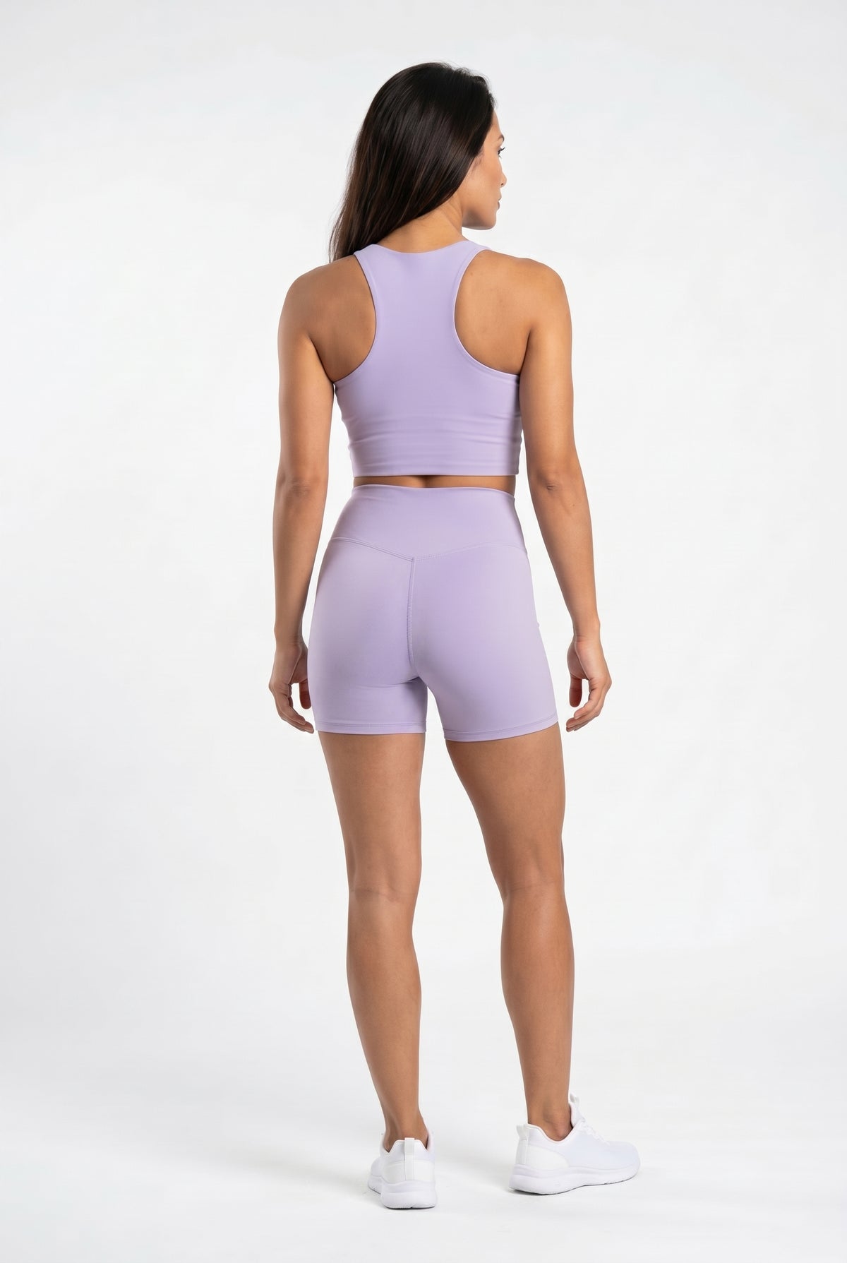 Lavender Active Bike Shorts Set