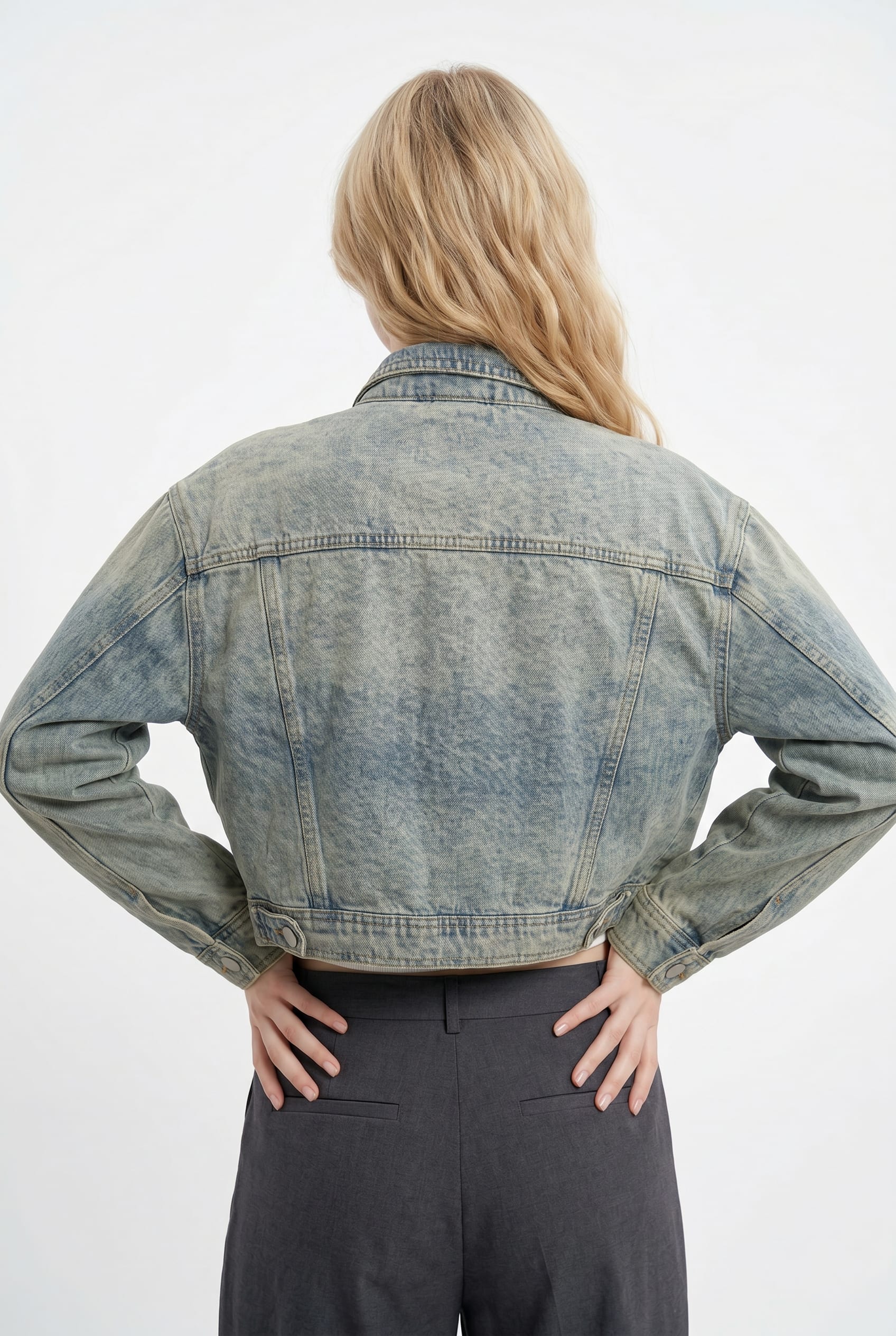 Light Wash Oversized Denim Jacket