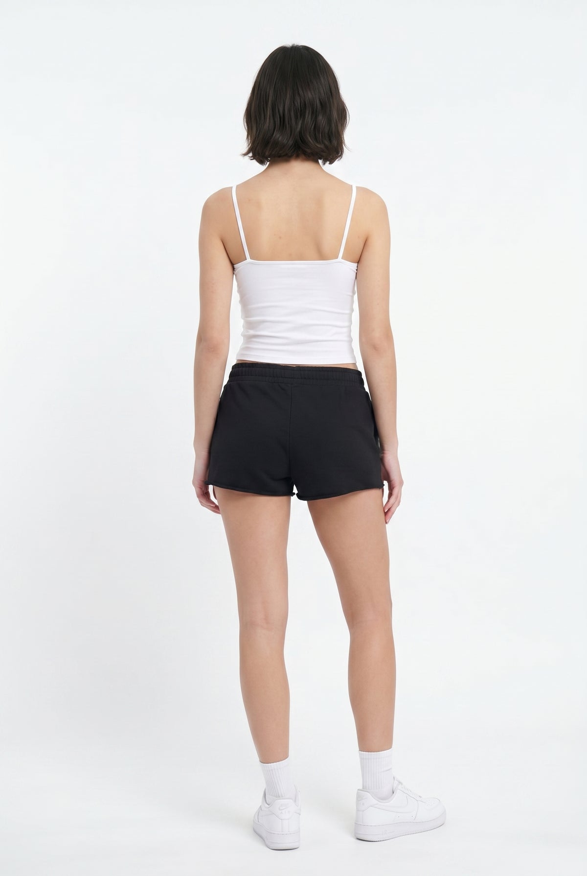 Black Active Mini Sweat Shorts