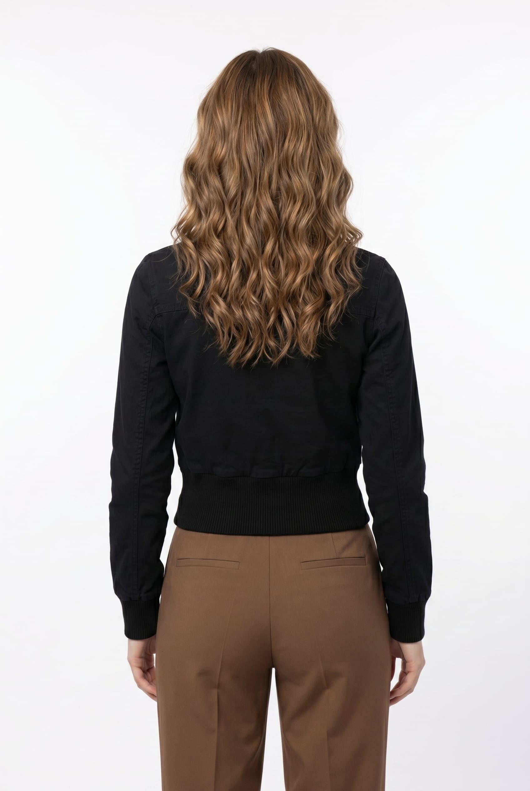 Black Suede Bomber Jacket