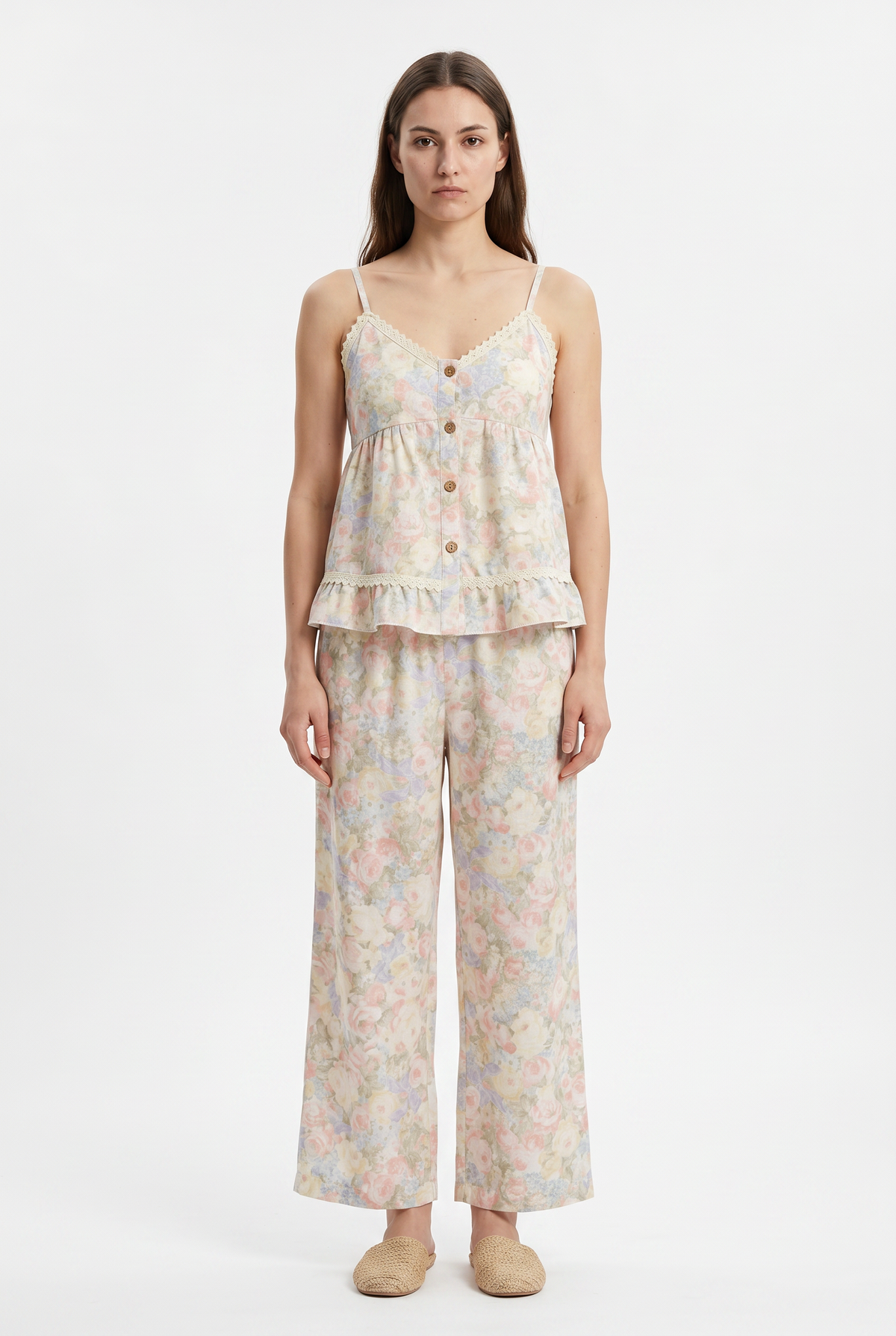 Floral Cotton Cami Pyjama Set