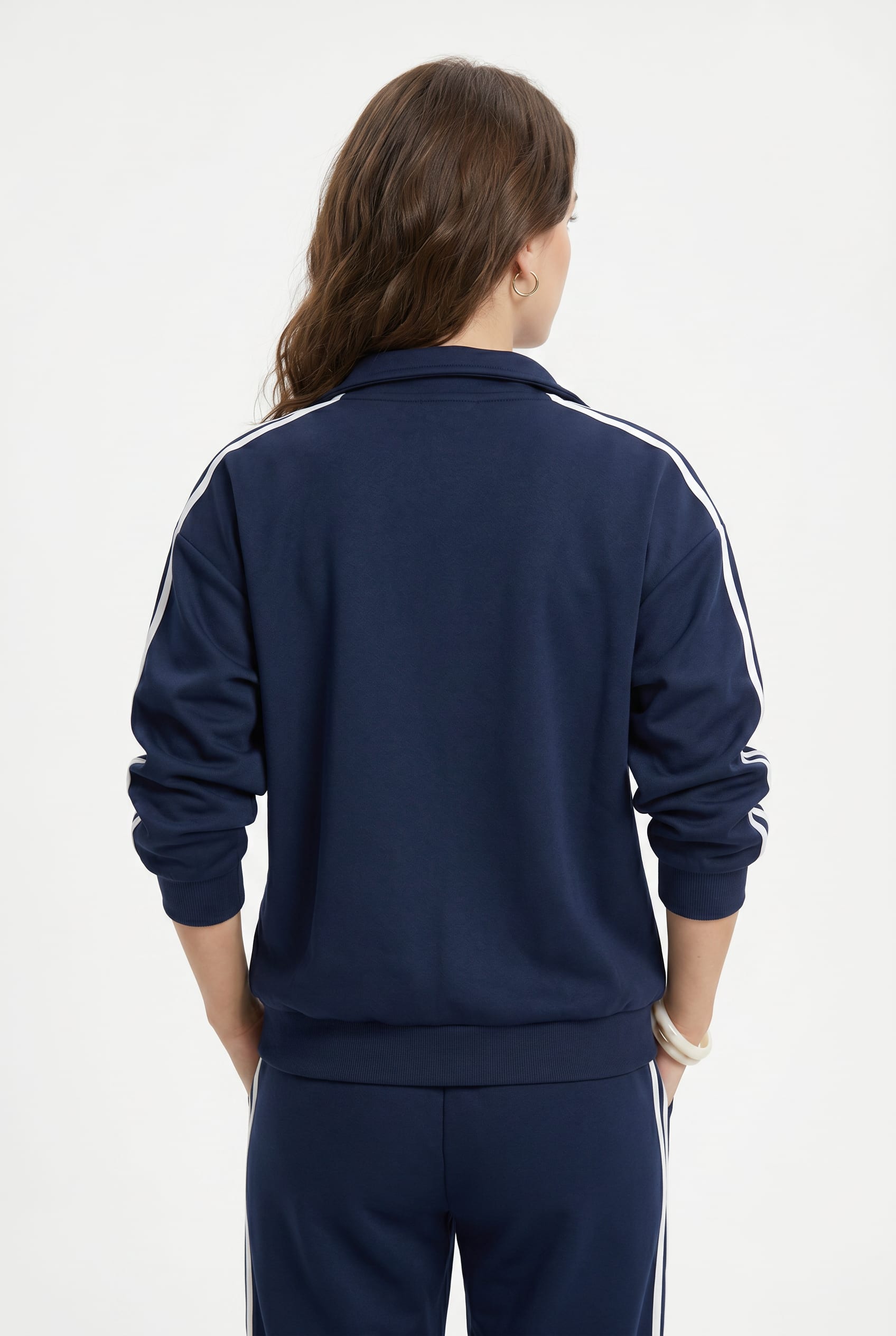 Navy Track Bomber Jacket