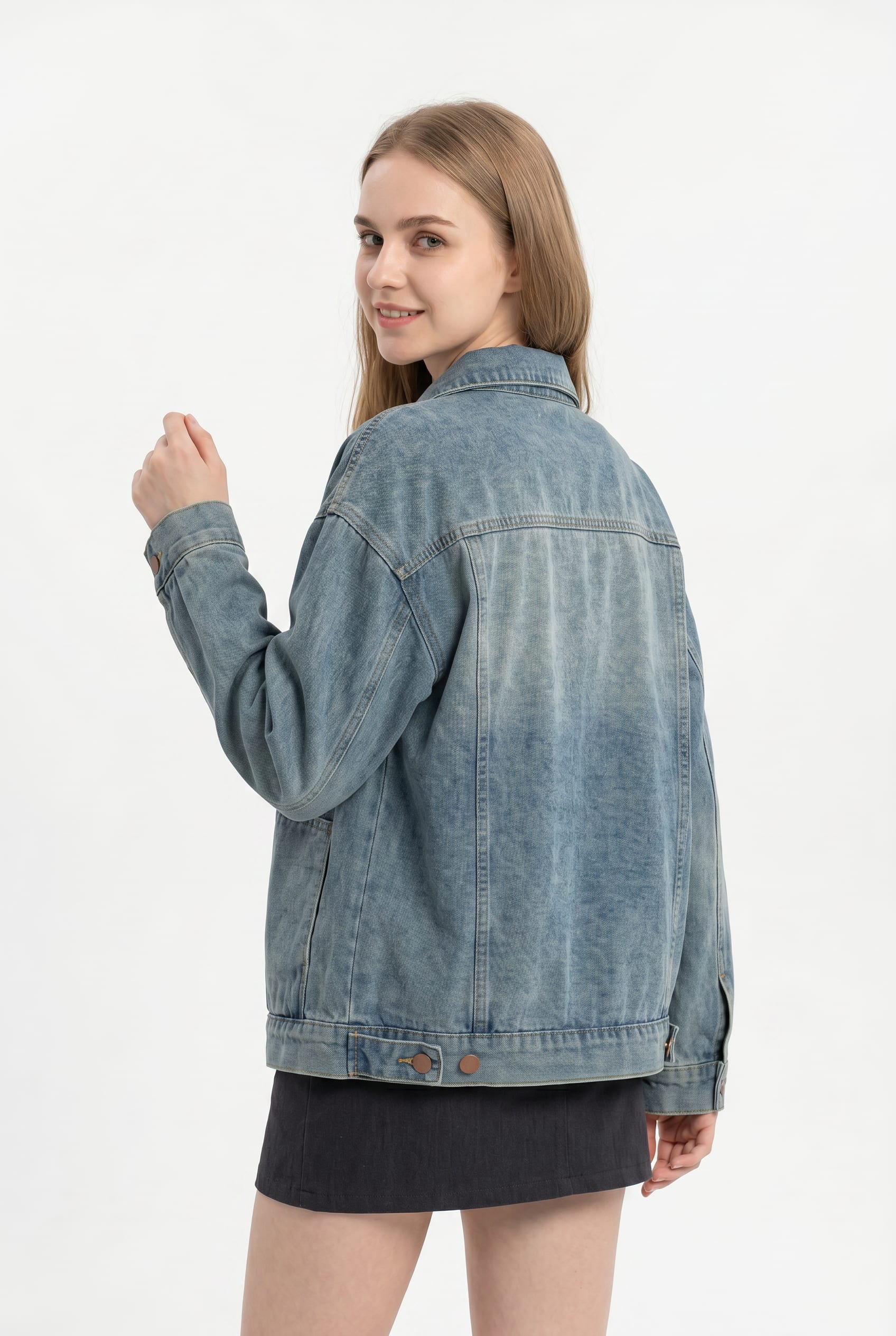 Light Blue Oversized Denim Jacket