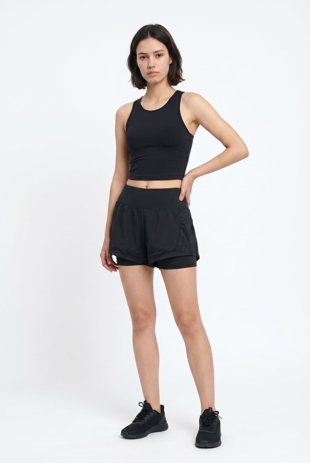 Black Active 2-in-1 Shorts