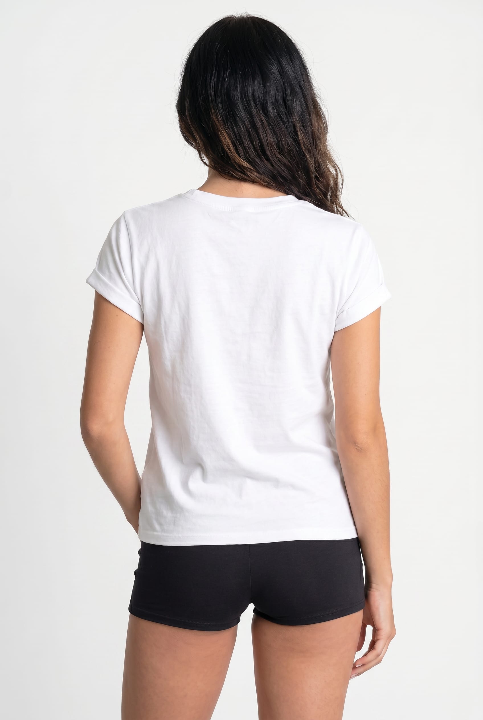 White Classic Cotton Crew Neck Tee