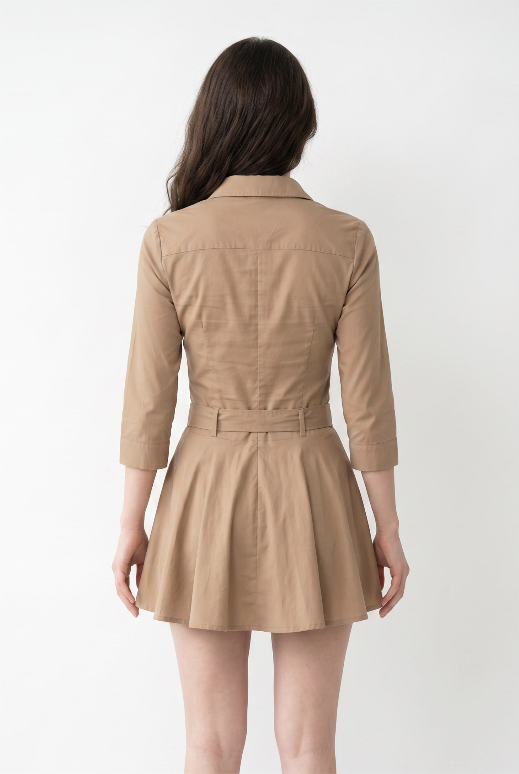 Camel Shirt Dress Mini