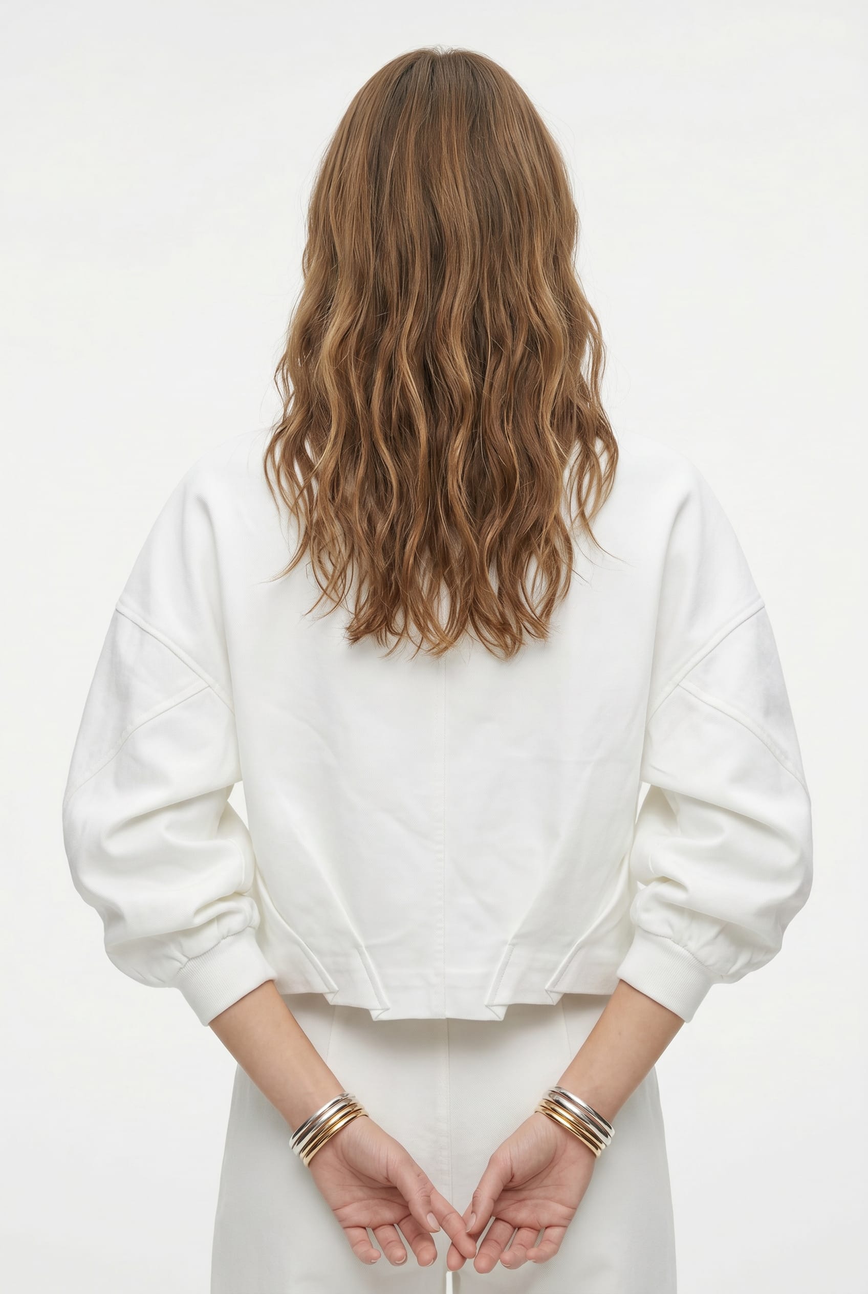 Ivory Cotton Bomber Jacket