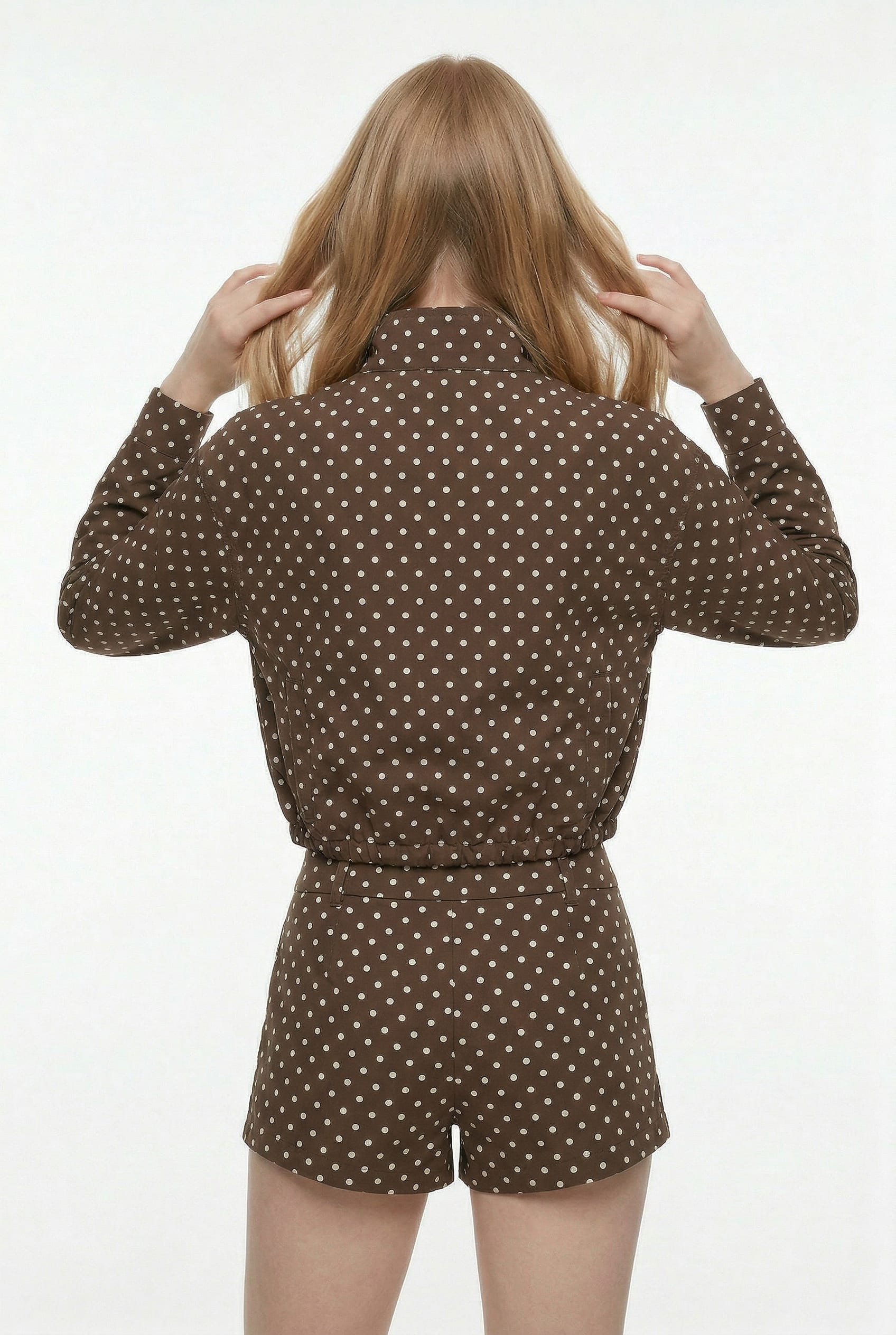 Brown Polka Dot Co-ord Set