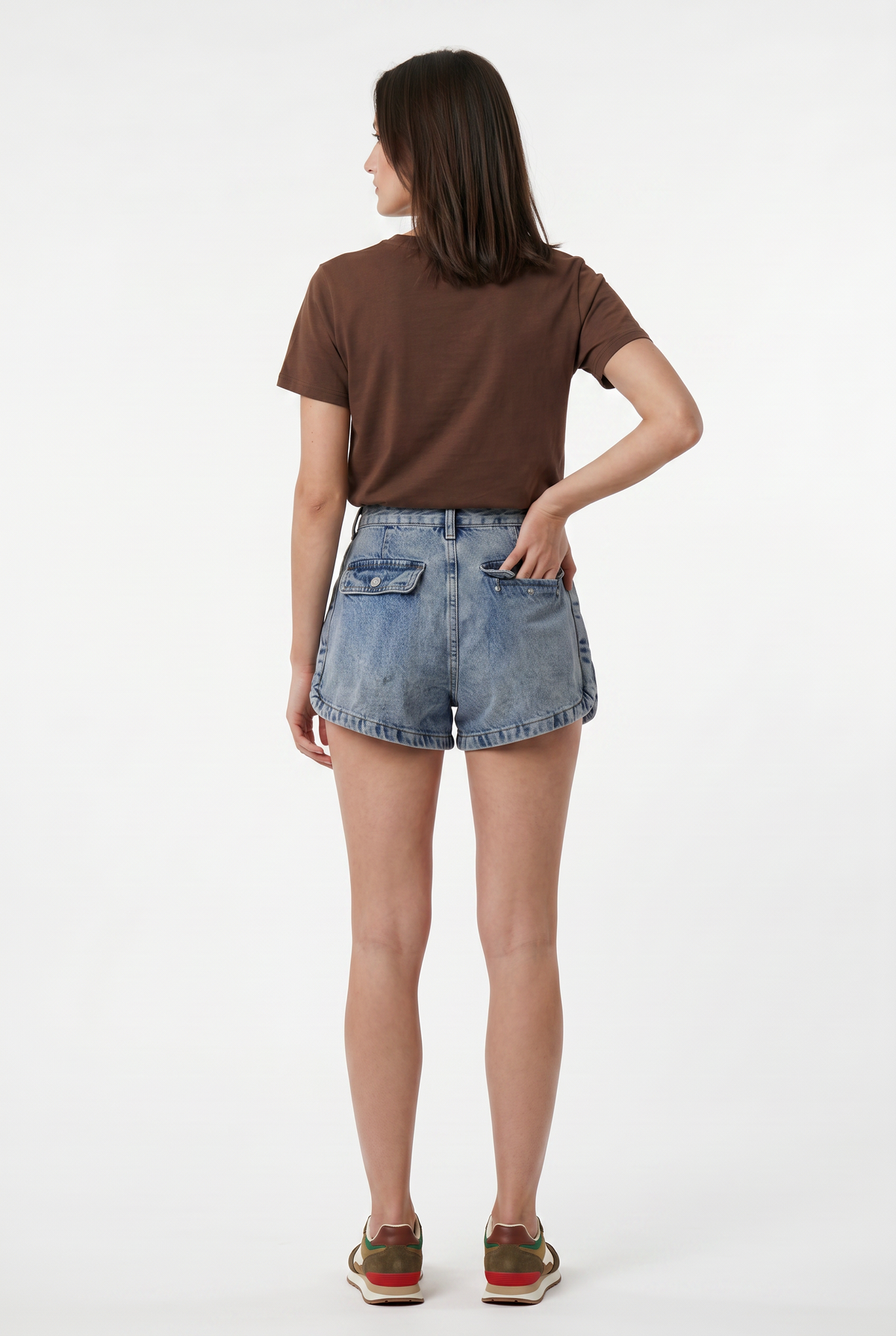 Blue Denim Cargo Mini Shorts