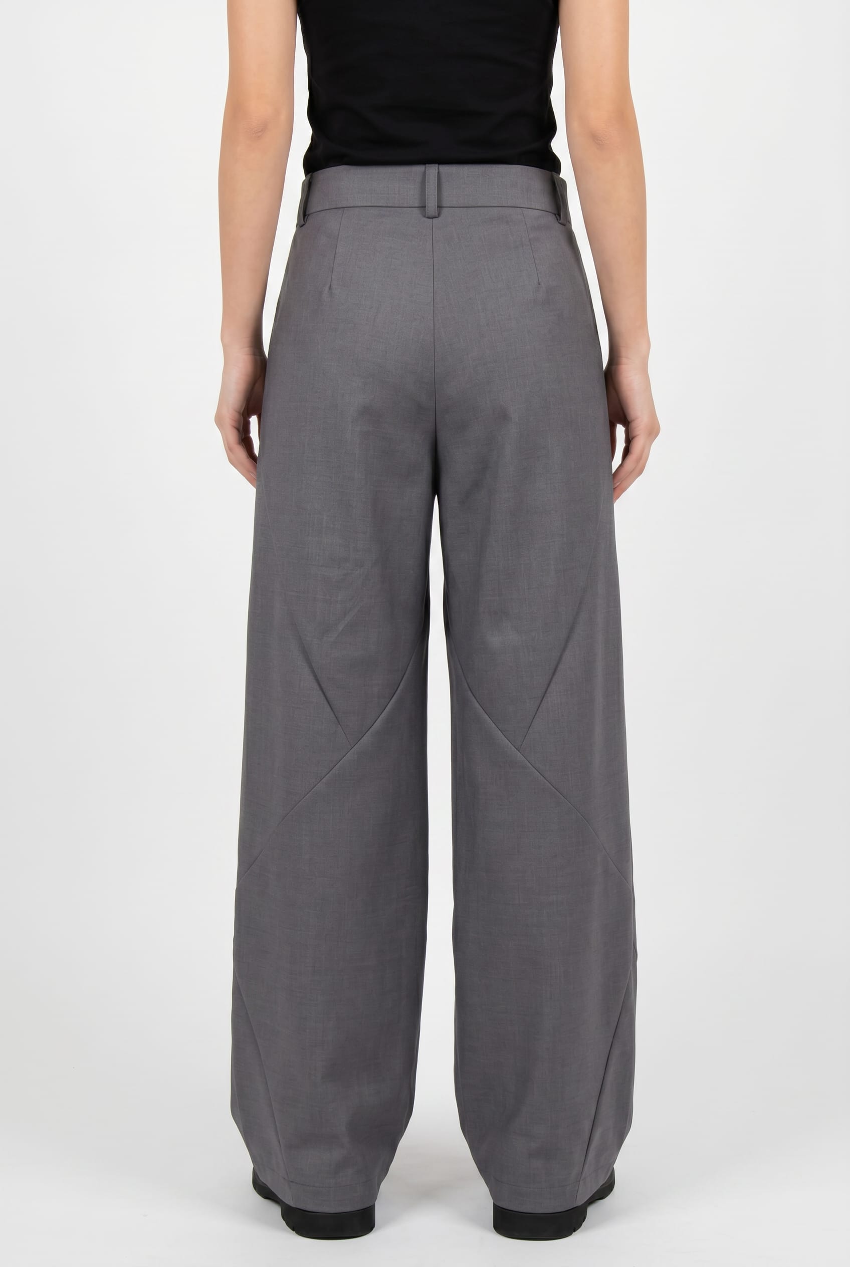 Charcoal Grey Wide Leg Trousers