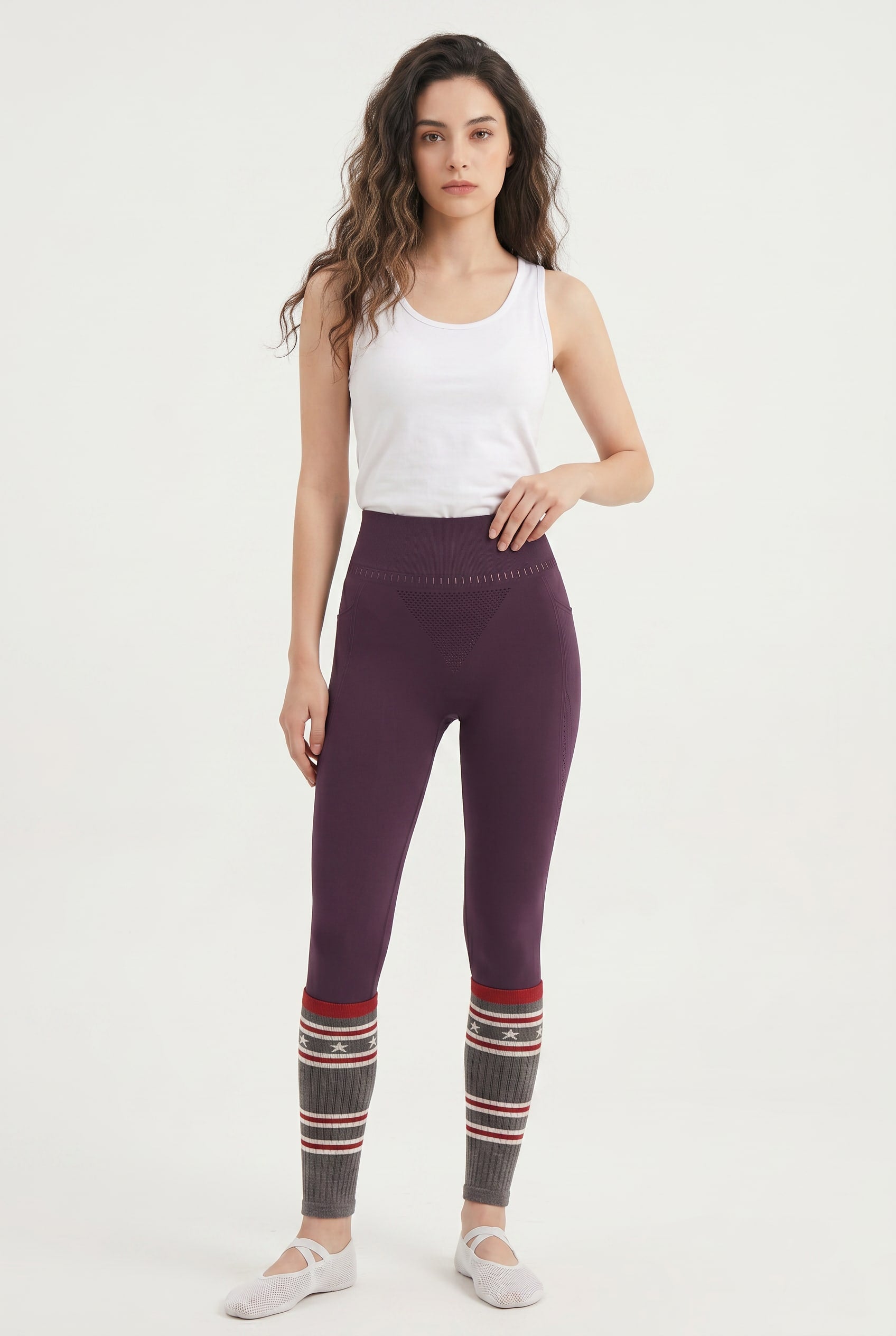 Purple Seamless Tights