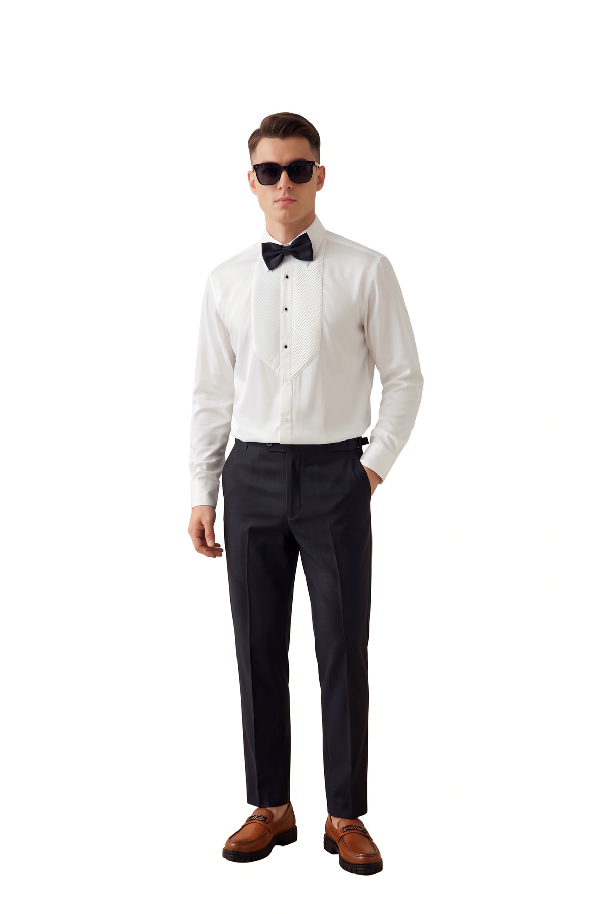 Celebration Regular Fit Long Sleeve White Shirt