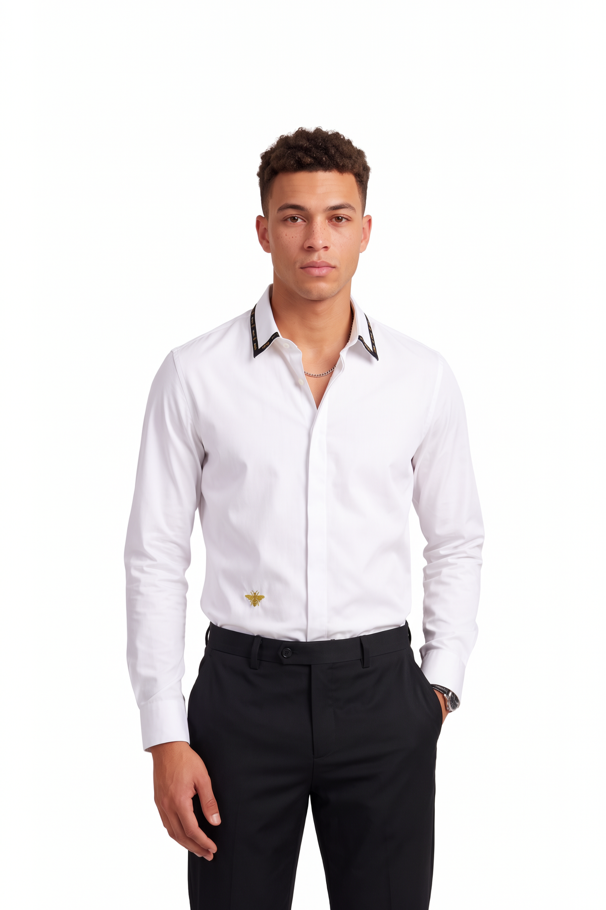 Dance Floor Regular Fit Long Sleeve White Shirt