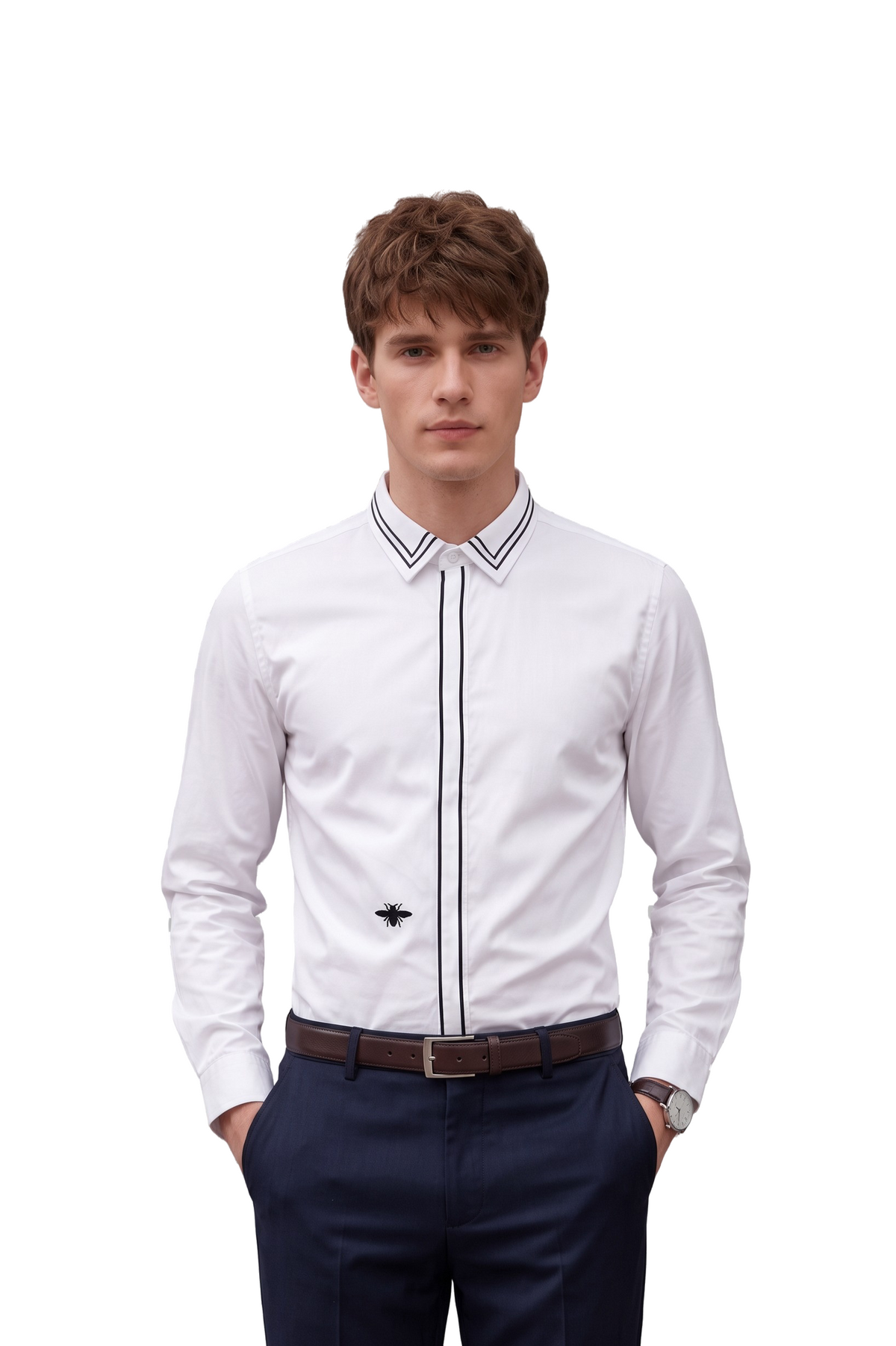 Club Night Regular Fit Long Sleeve White Shirt
