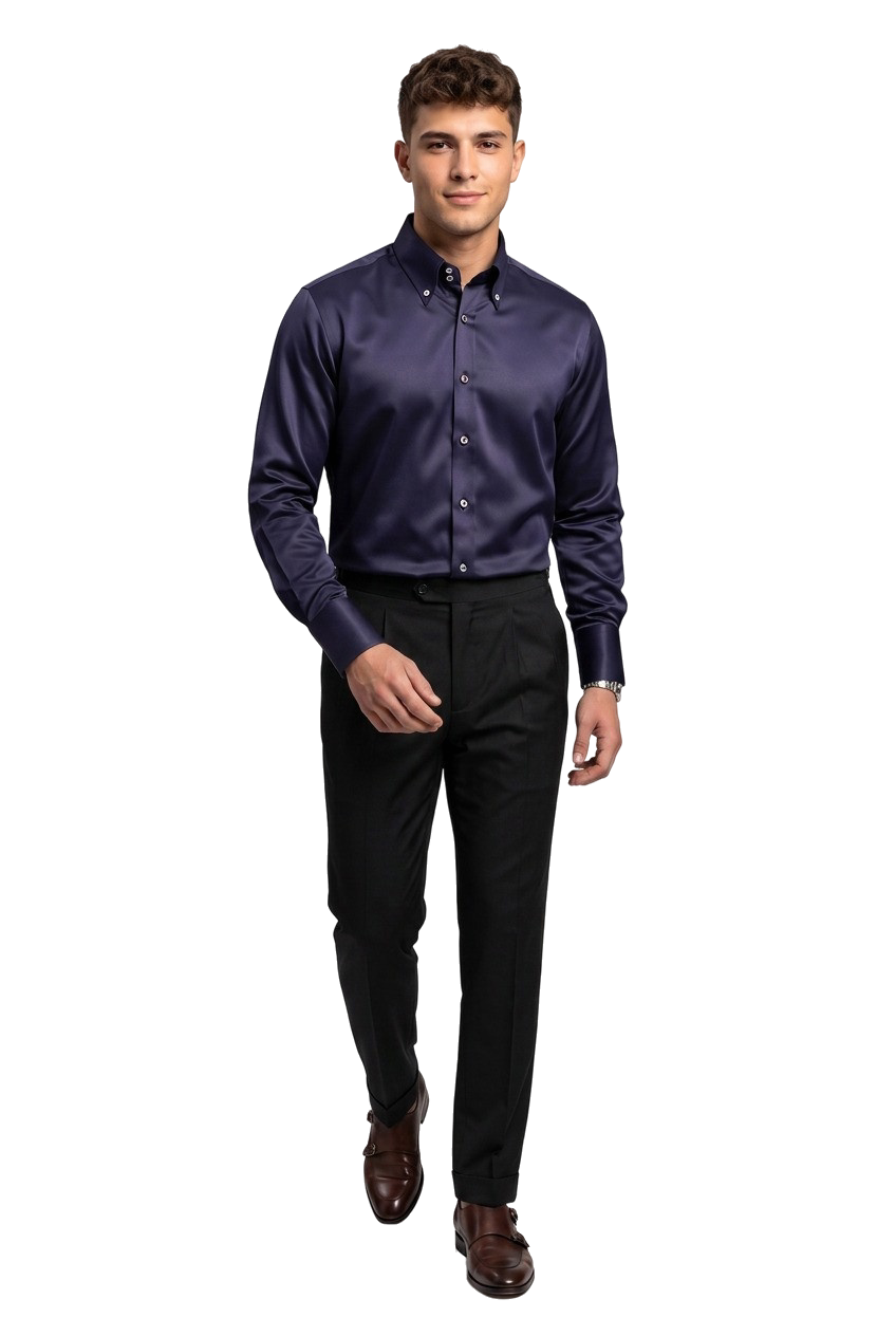 Going Out Regular Fit Long Sleeve Blue Shirt