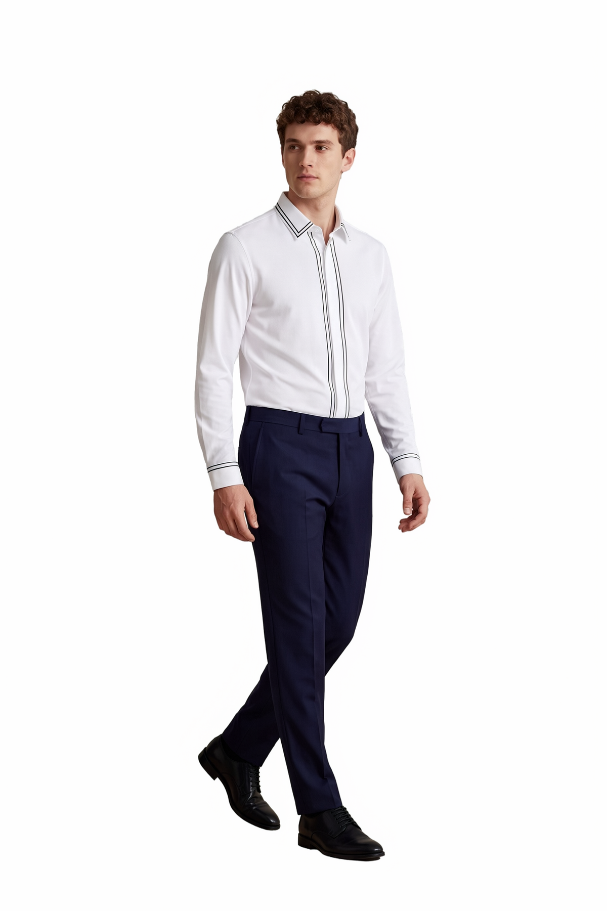 Night Out Regular Fit Long Sleeve White Shirt