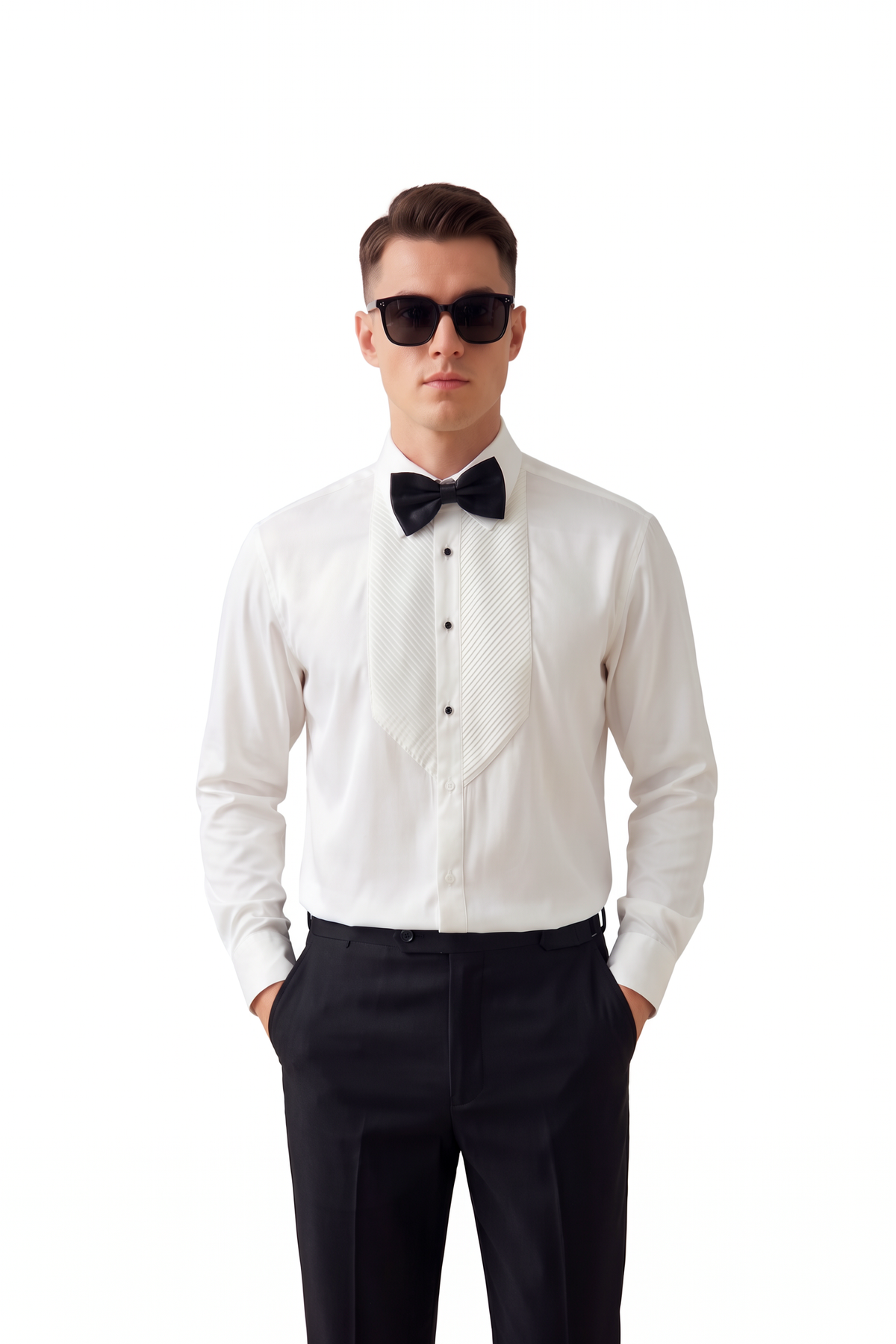 Celebration Regular Fit Long Sleeve White Shirt
