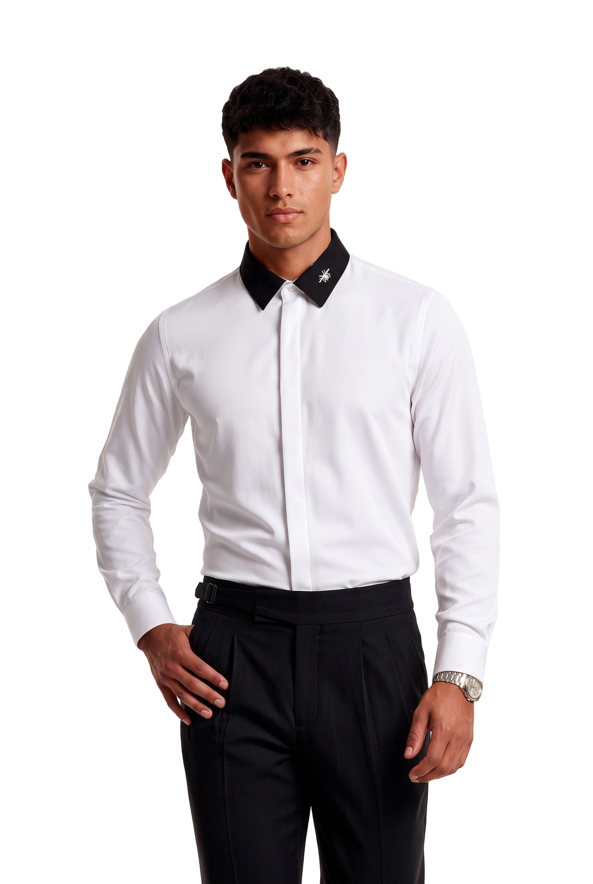 Celebration Regular Fit Long Sleeve White Shirt