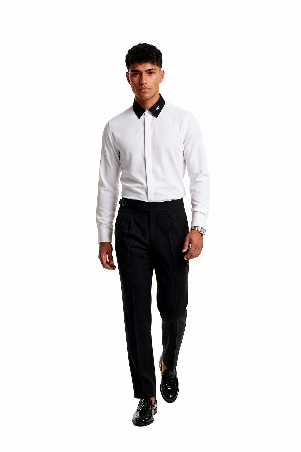 Celebration Regular Fit Long Sleeve White Shirt